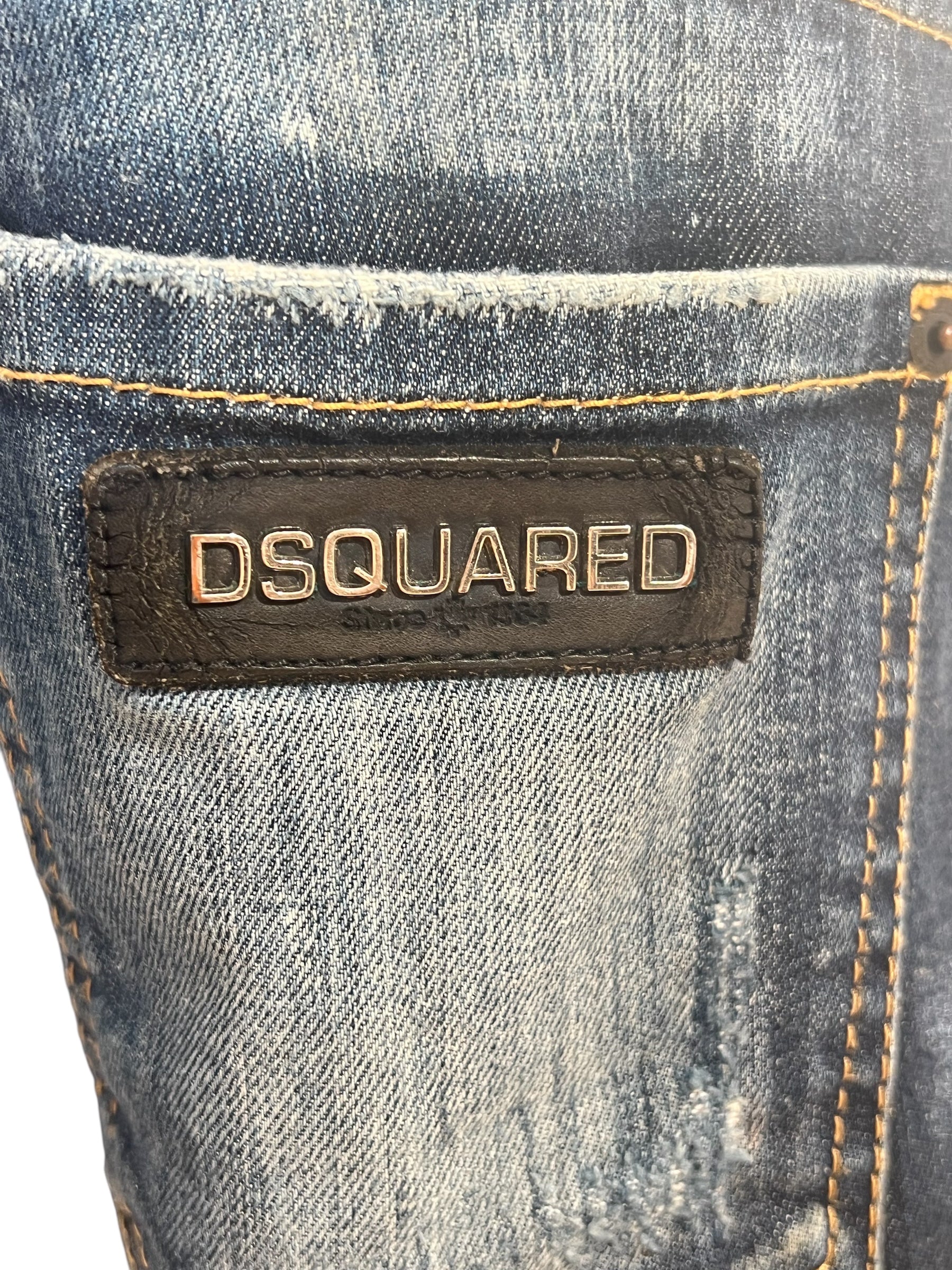 Dsquared - Jean Zip effet abîmé T40