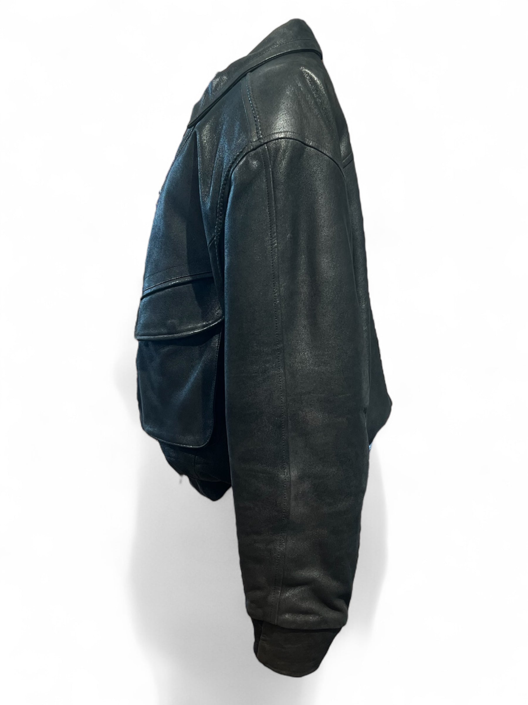 Seraphin - Schwarze Lederjacke Größe 40