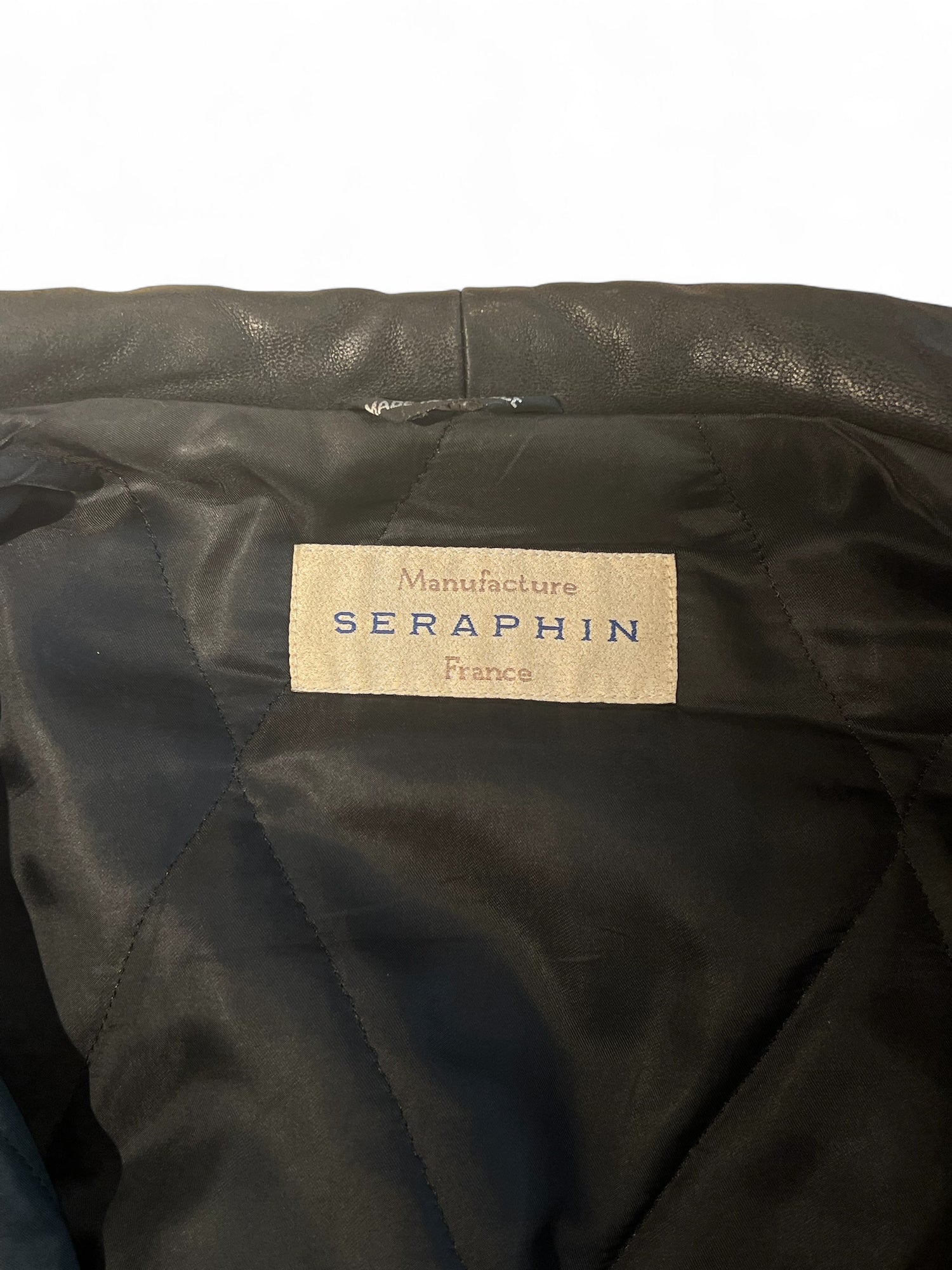Seraphin - Black leather jacket size 40