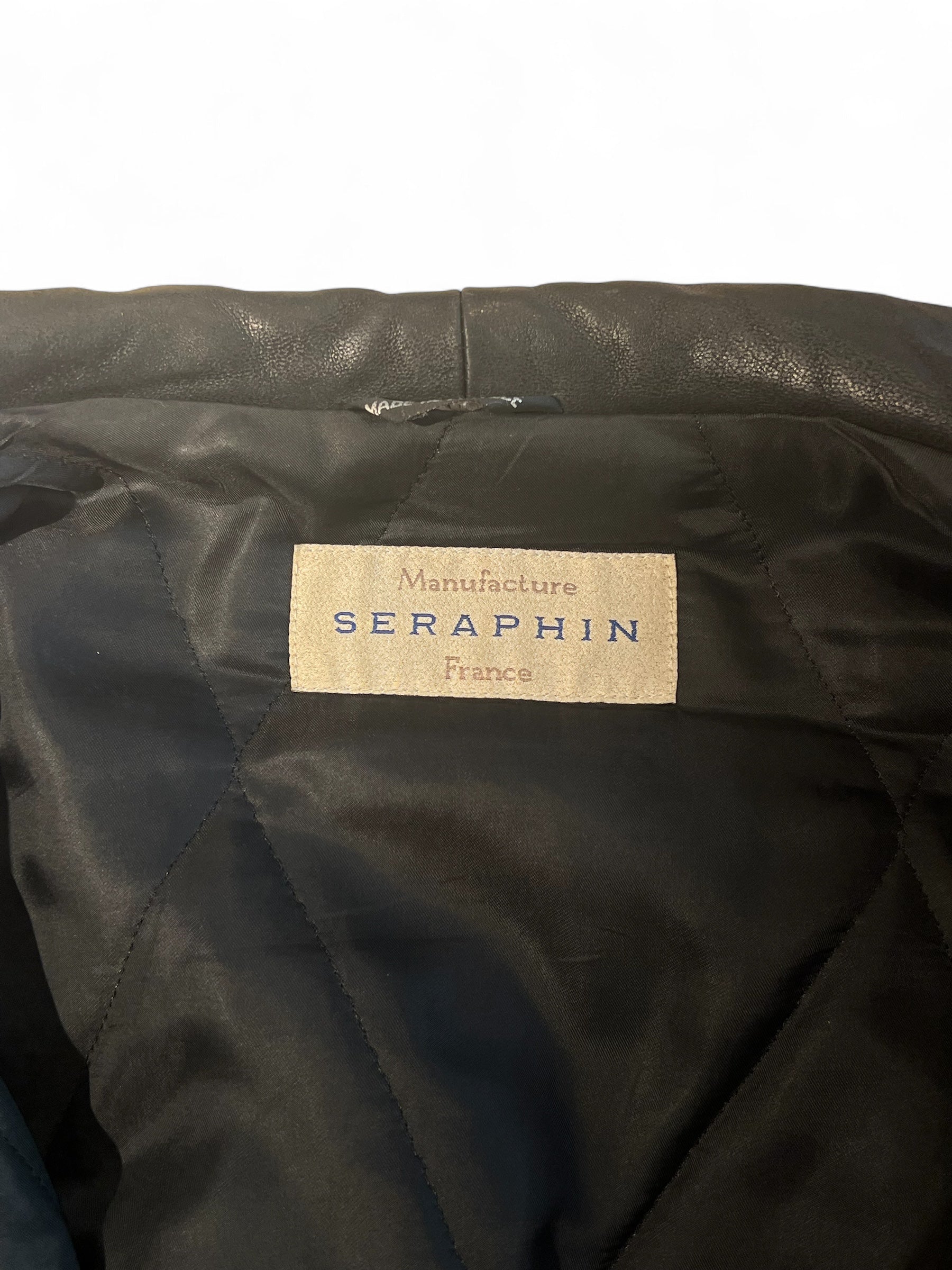 Seraphin - Schwarze Lederjacke Größe 40