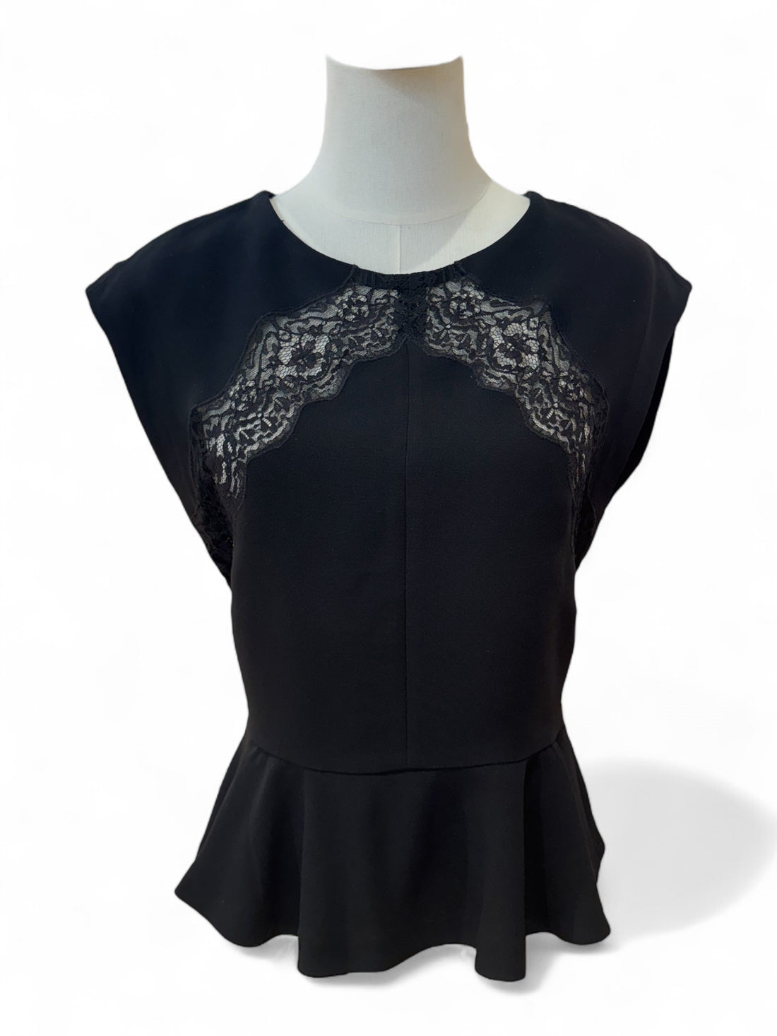 Sandro - Top peplum noir T38
