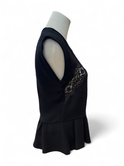 Sandro - Top peplum noir T38