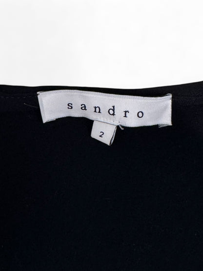 Sandro - Top peplum noir T38