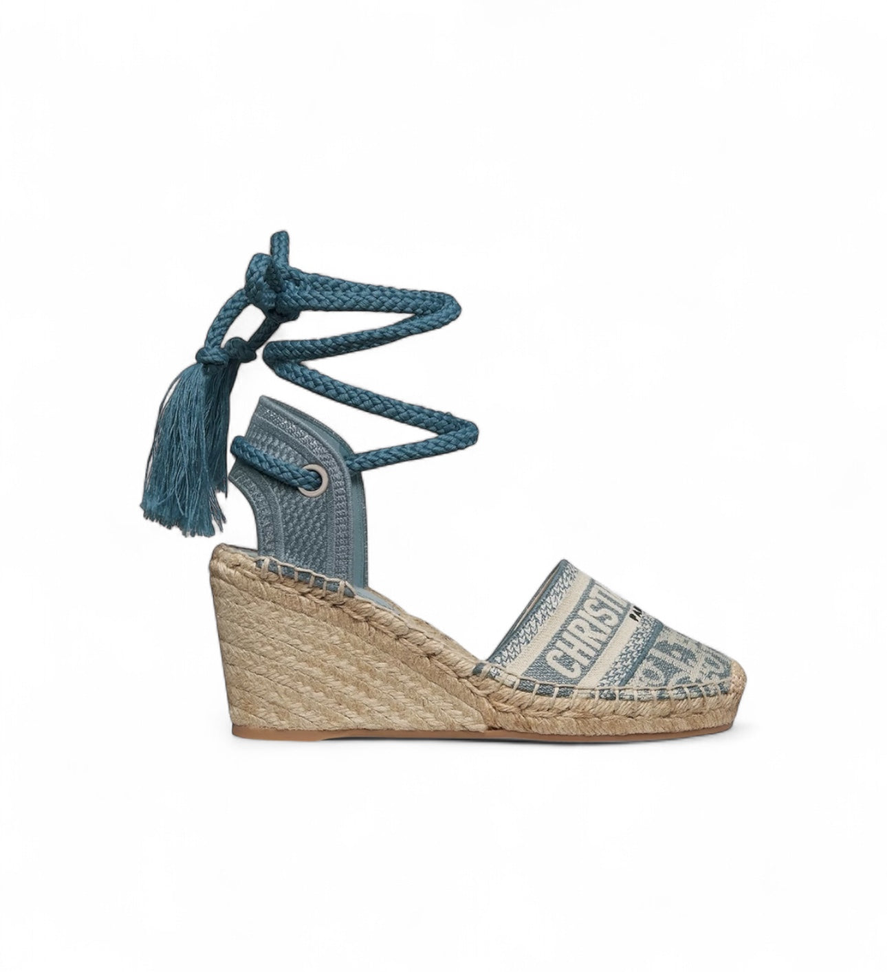 Dior - Espadrille compensée Grandville bleu T36