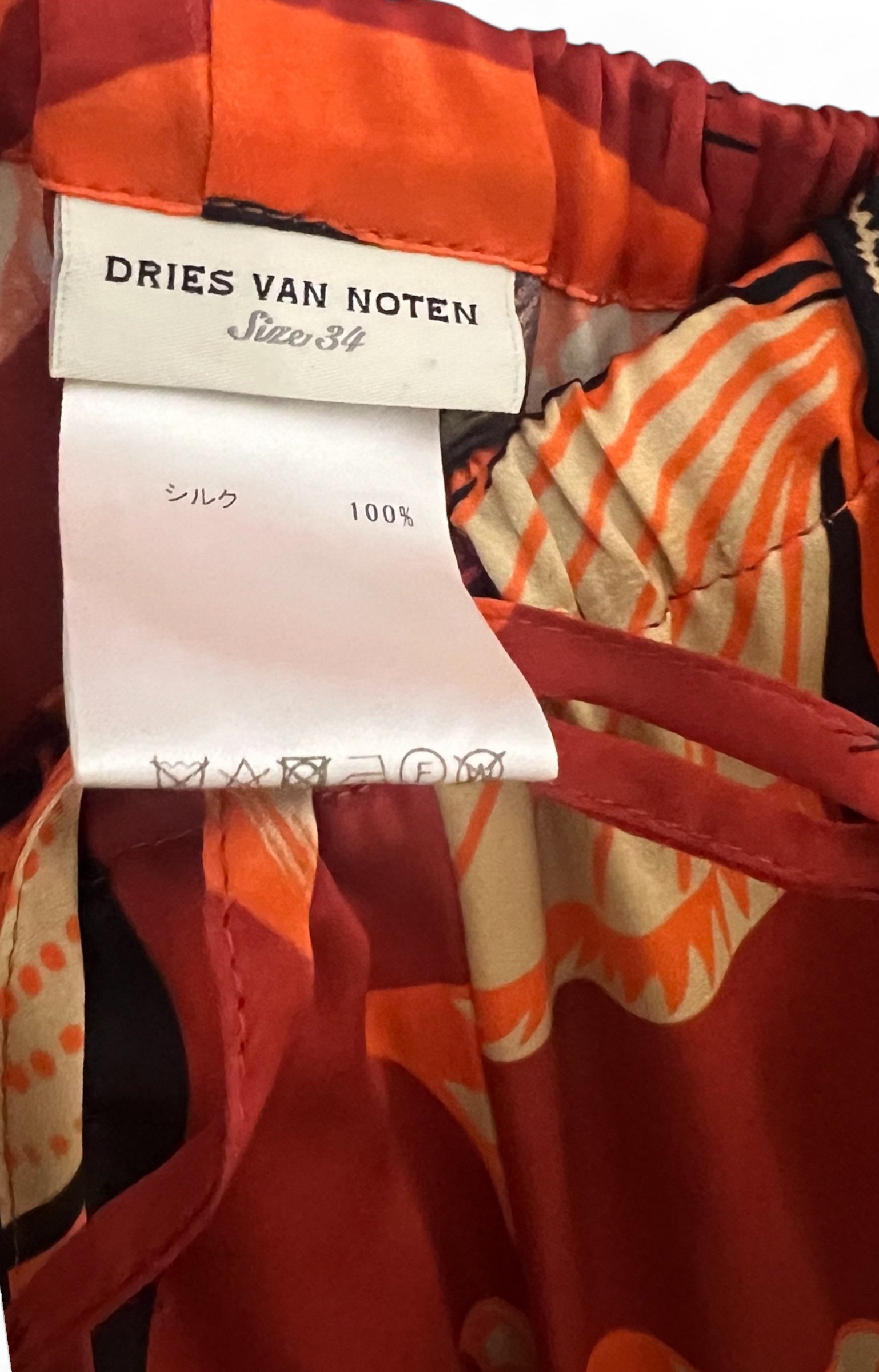 Dries van noten - Pantalon fluide en soie T34
