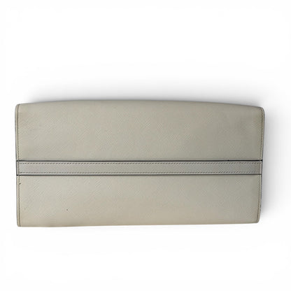 Prada - Sac à main en cuir blanc Saffiano