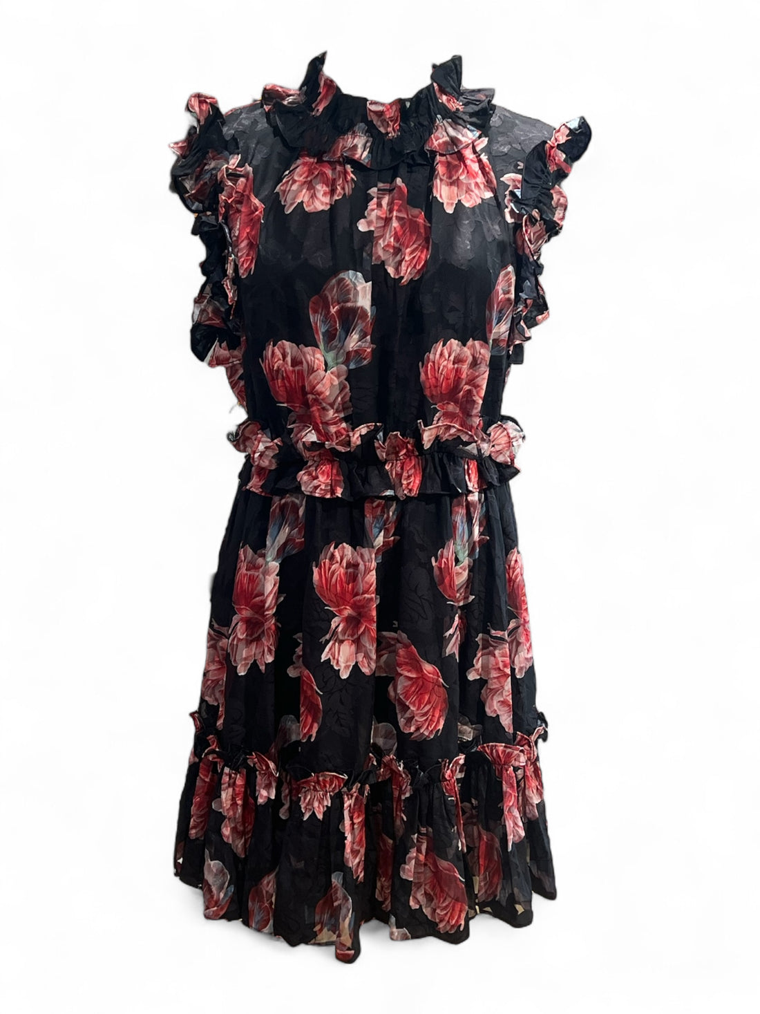 Robe Ted Baker - Robe noir et rose T3