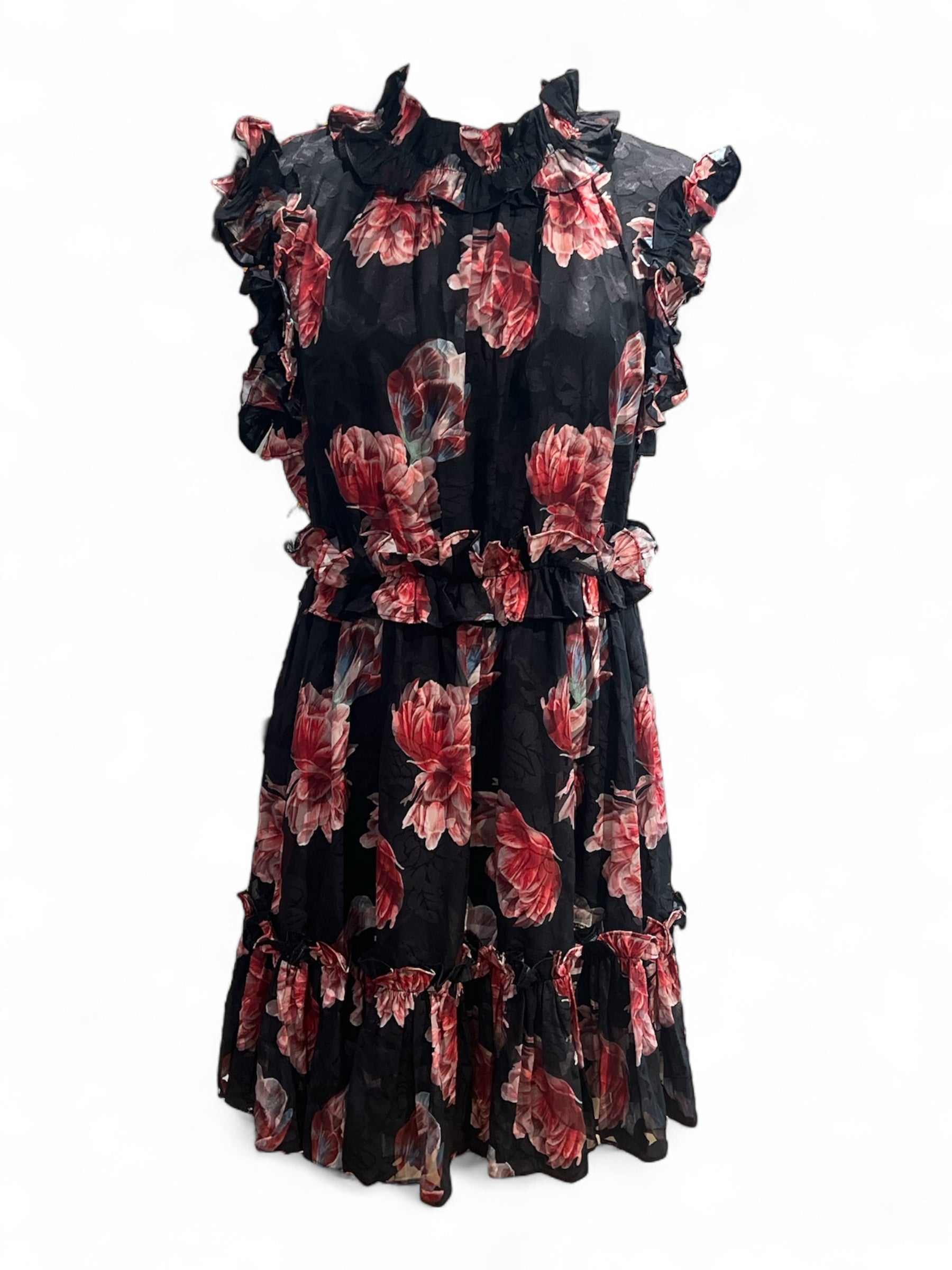 Robe Ted Baker - Robe noir et rose T3