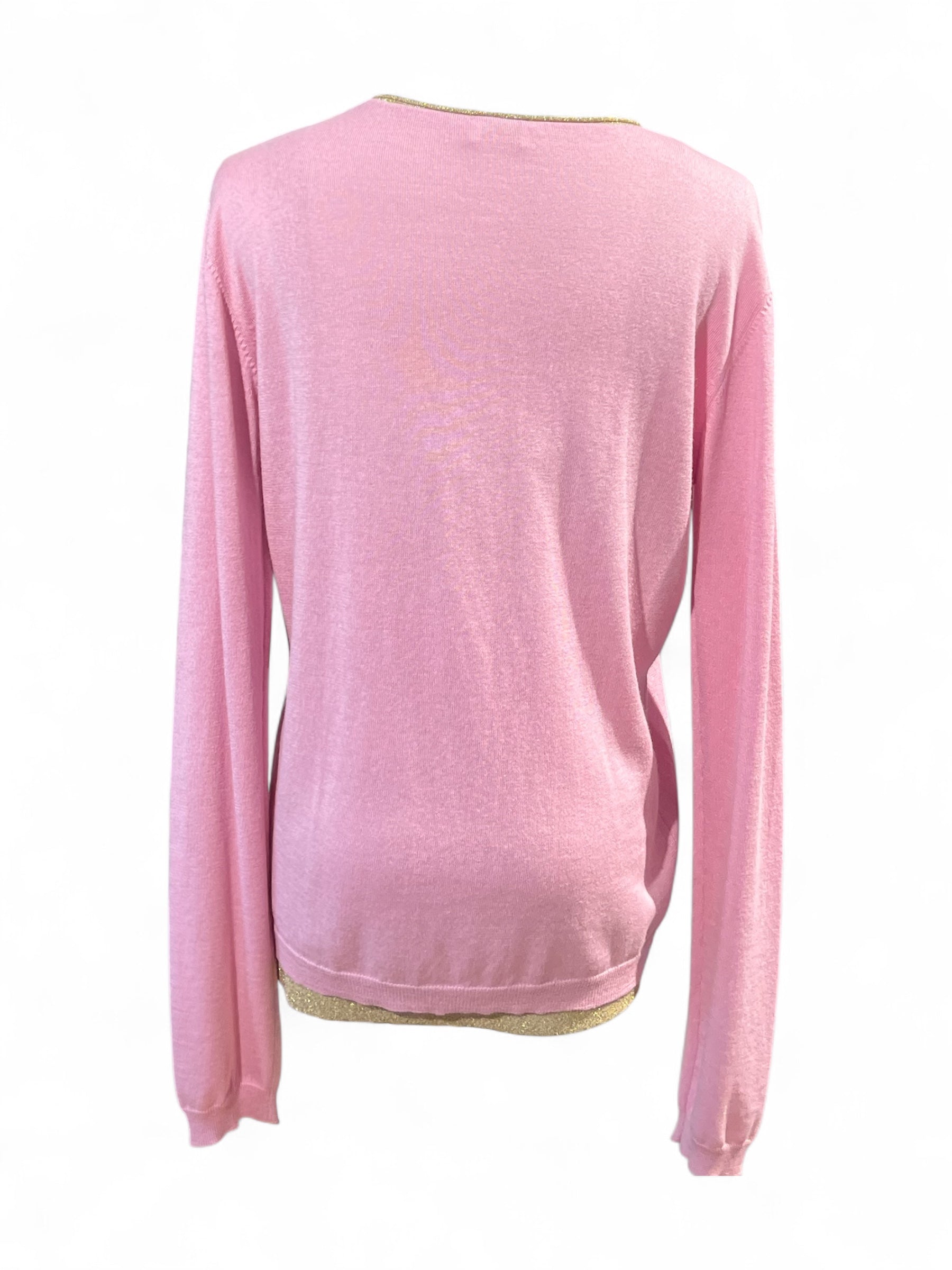 Valentino - Rosa und goldfarbenes Ensemble Größe 38