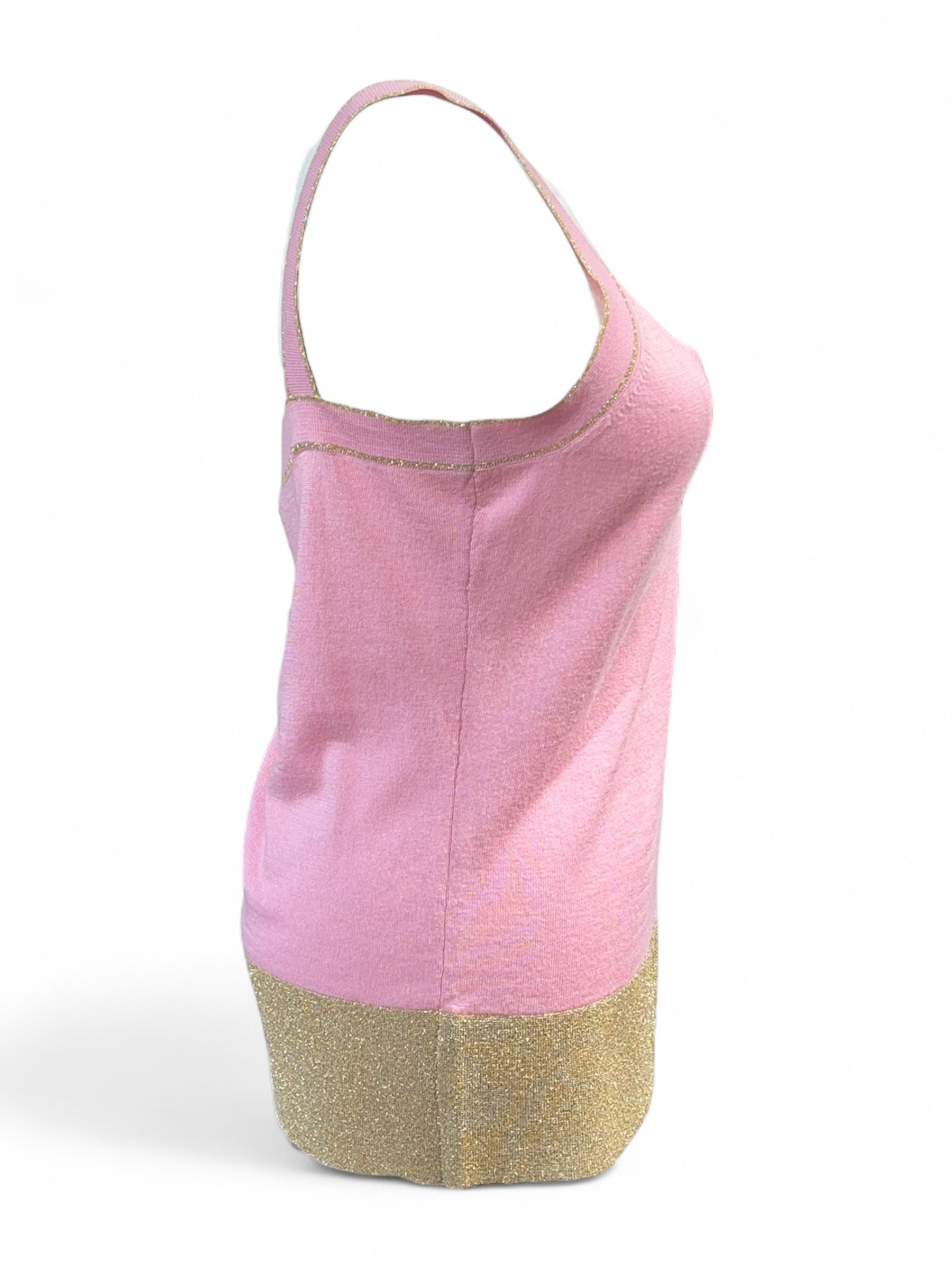 Valentino - Rosa und goldfarbenes Ensemble Größe 38