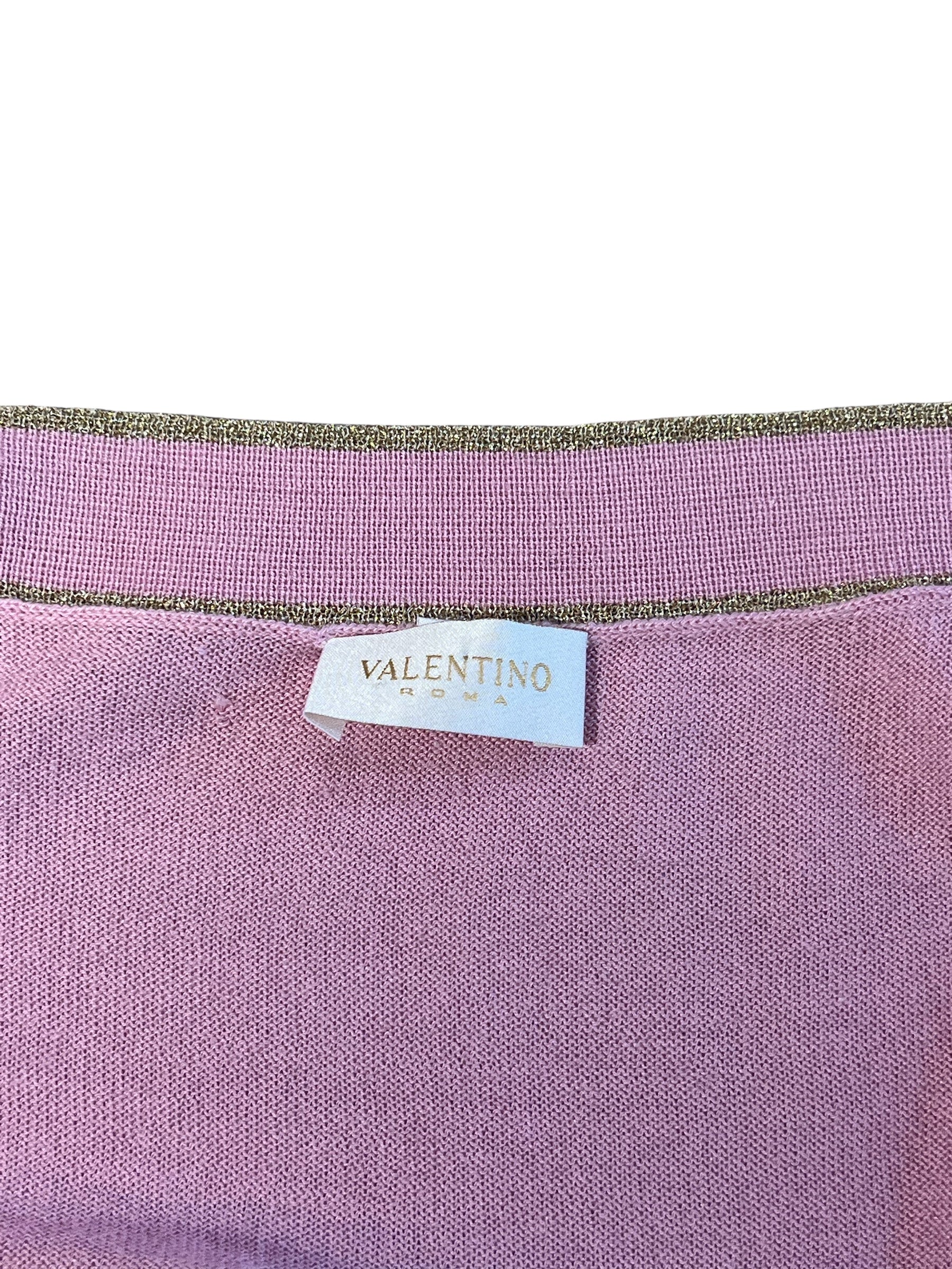 Valentino - Rosa und goldfarbenes Ensemble Größe 38
