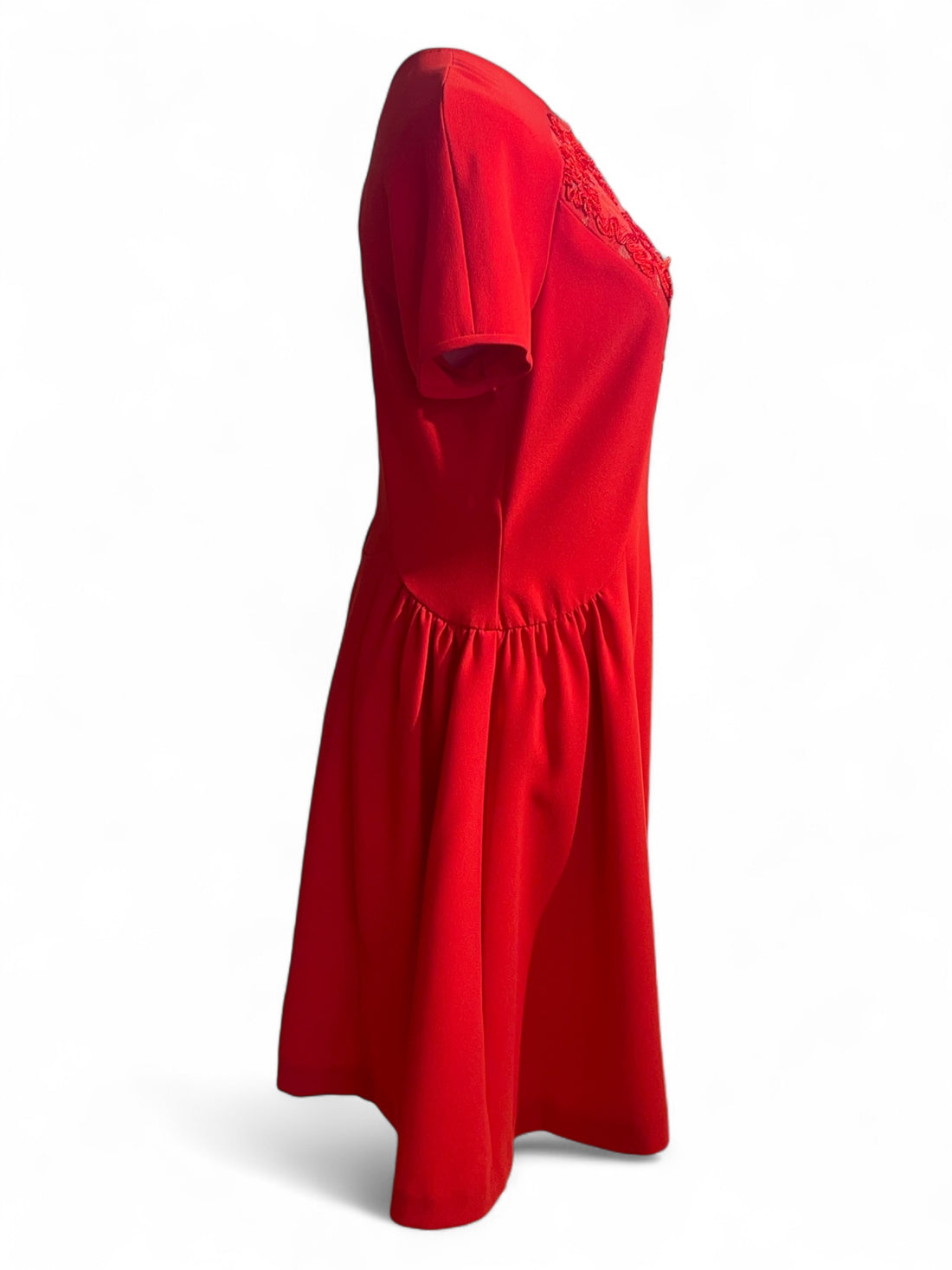 The Kooples - Robe rouge en dentelle TS