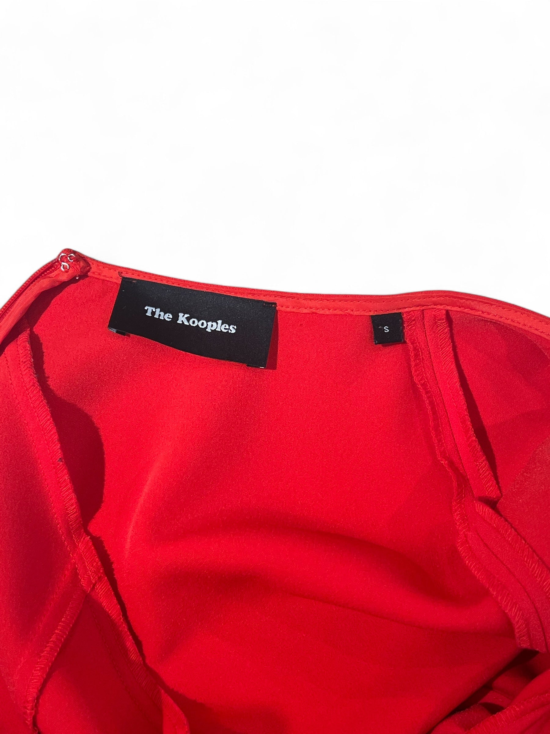 The Kooples - Robe rouge en dentelle TS