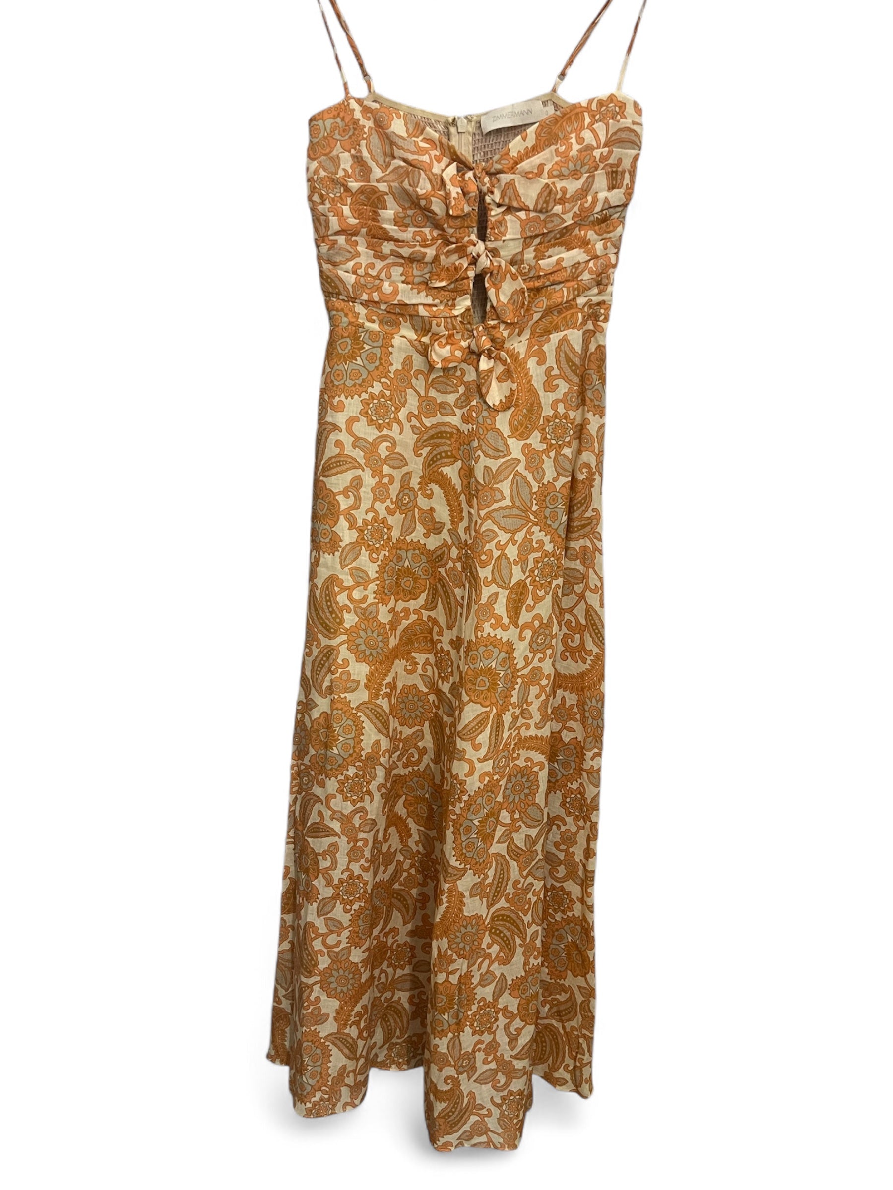 Zimmermann - Robe longue orange T0