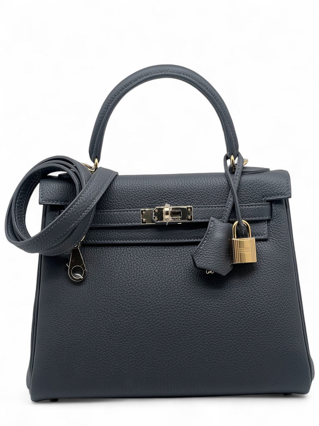 Hermès - Sac Kelly 25 Gris Etain