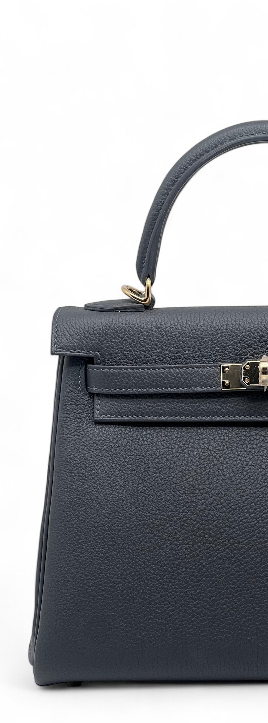 Hermès - Kelly-Tasche 25 Zinn Grau