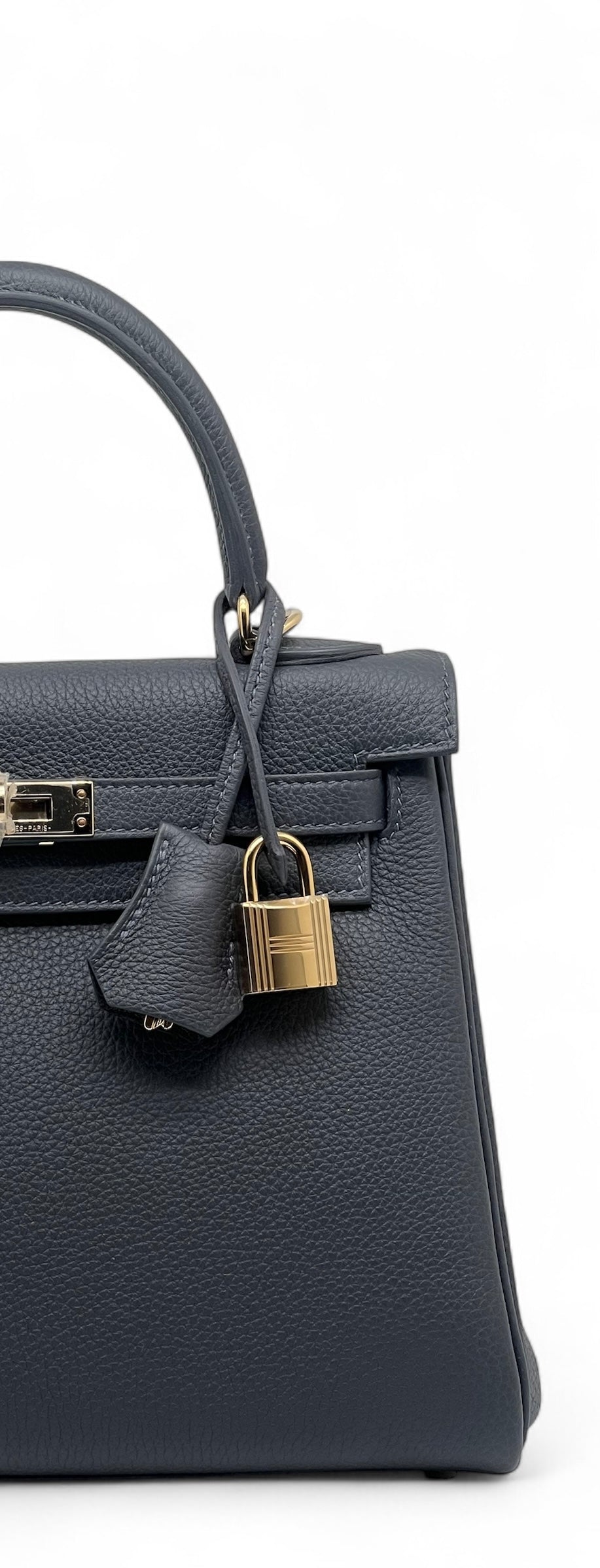 Hermès - Kelly-Tasche 25 Zinn Grau