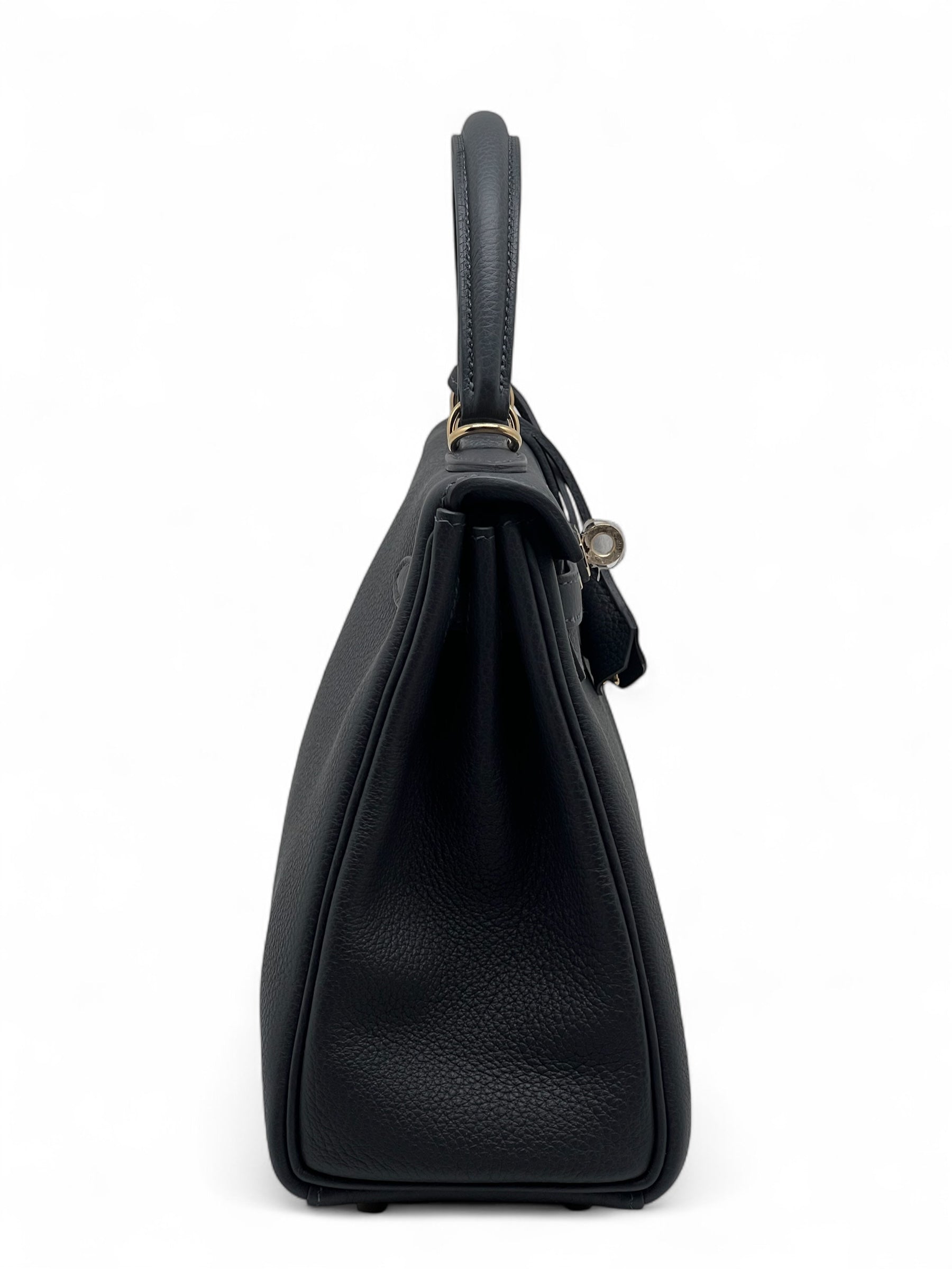 Hermès - Kelly-Tasche 25 Zinn Grau
