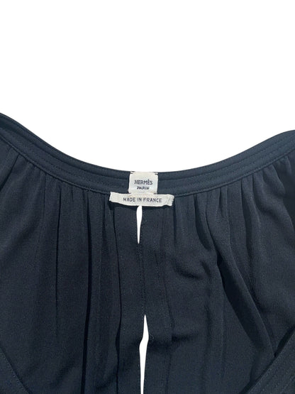 Hermès - Débardeur avec ouverture noir T40