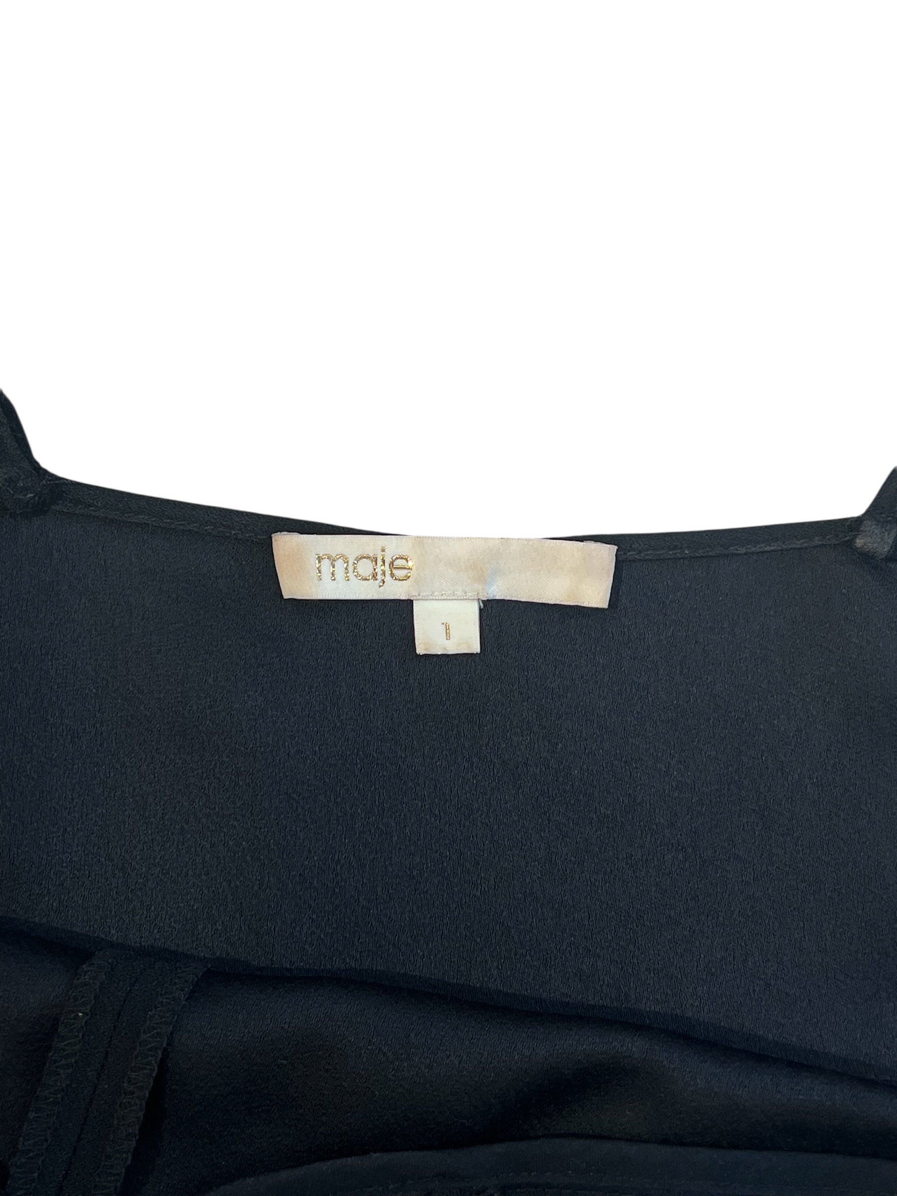 Maje - Combishort noir T1