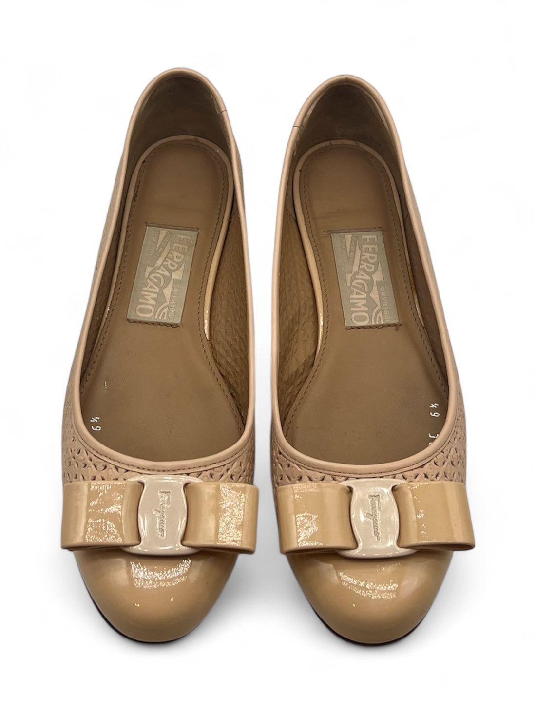 Ferragamo - Ballerinas Varina beige Gr. 36,5