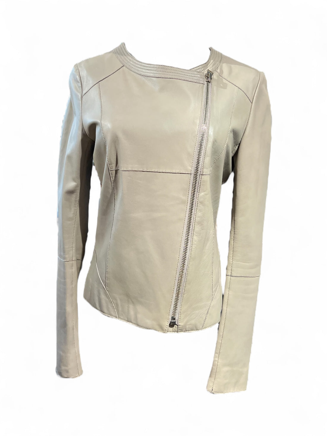 Hotel particulier - Veste en cuir beige T38