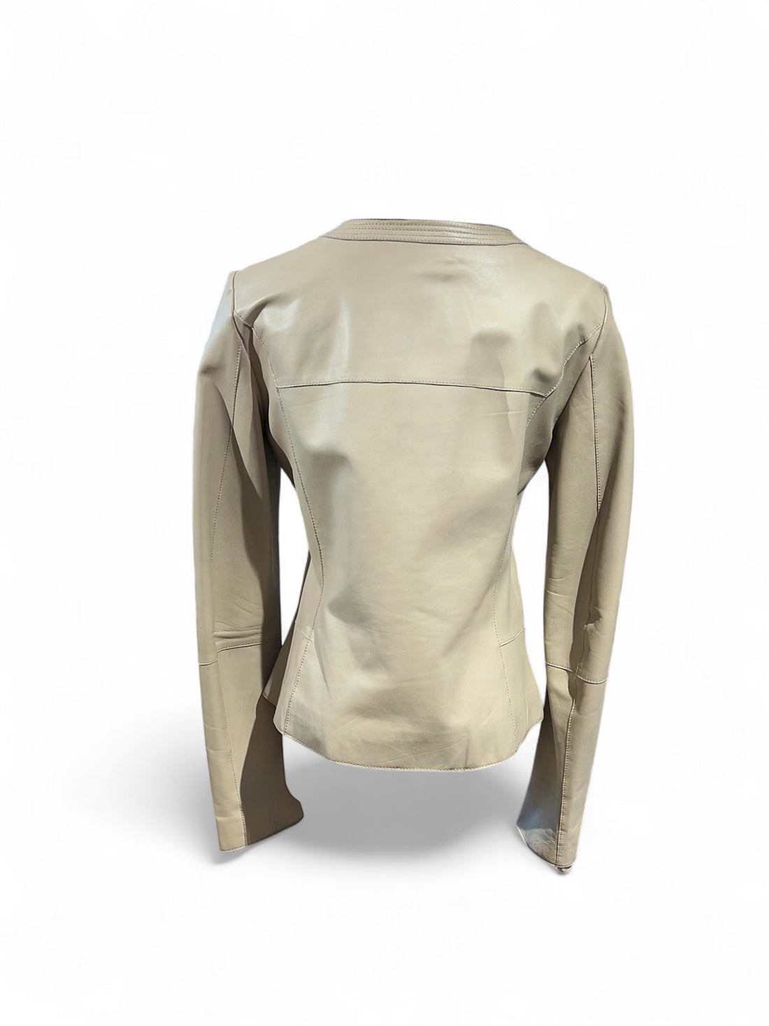 Hotel particulier - Veste en cuir beige T38