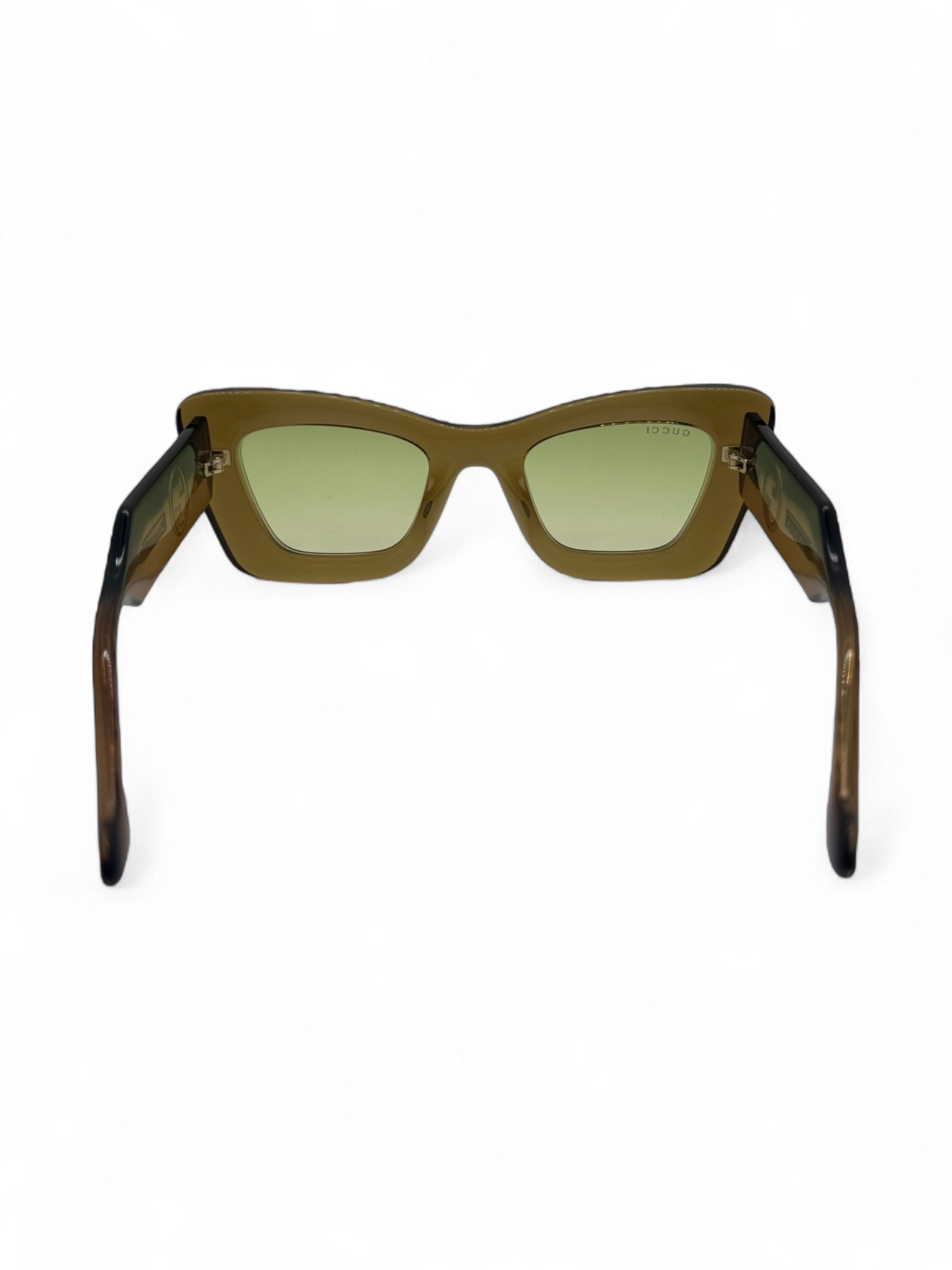 Gucci - Lunettes de soleil jaune en transparence