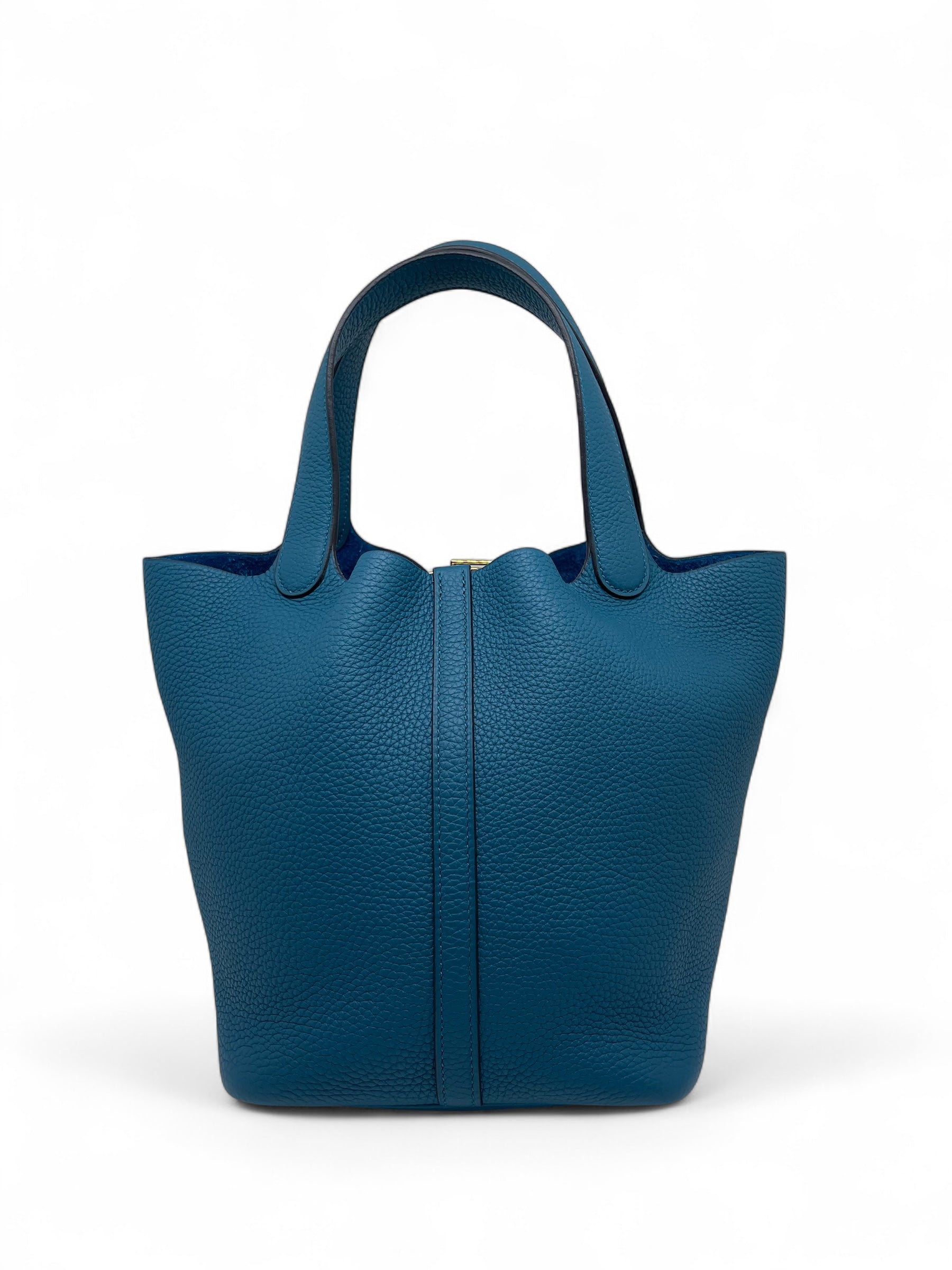 Hermès - Borsa Picotin 22 Verde Bosforo