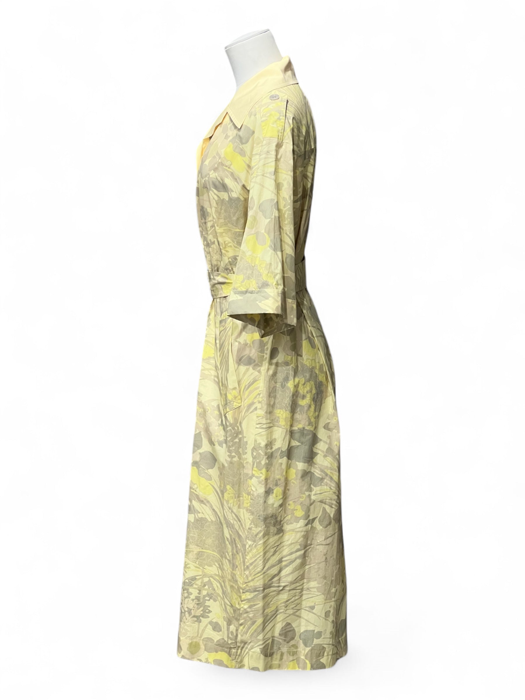 Dries van noten - Robe chemise jaune T36