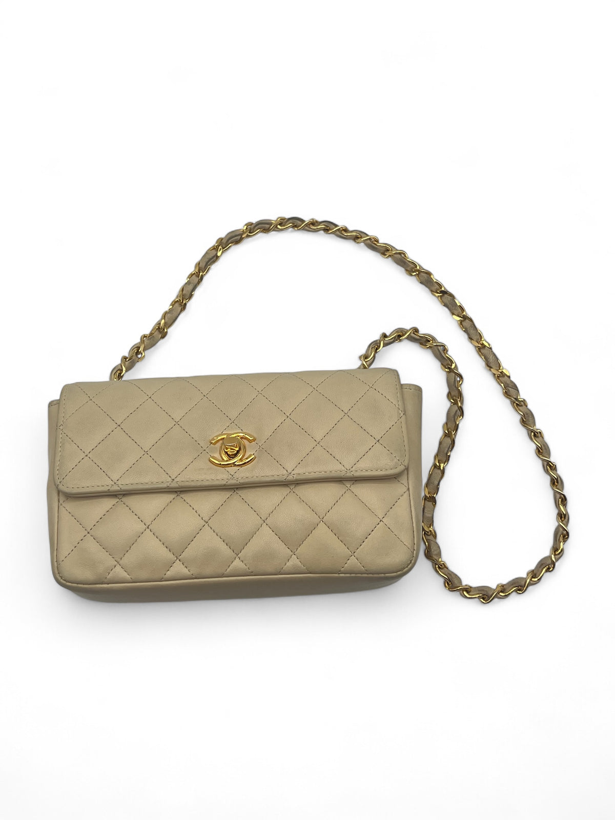 Chanel - Beigefarbene Umhängetasche