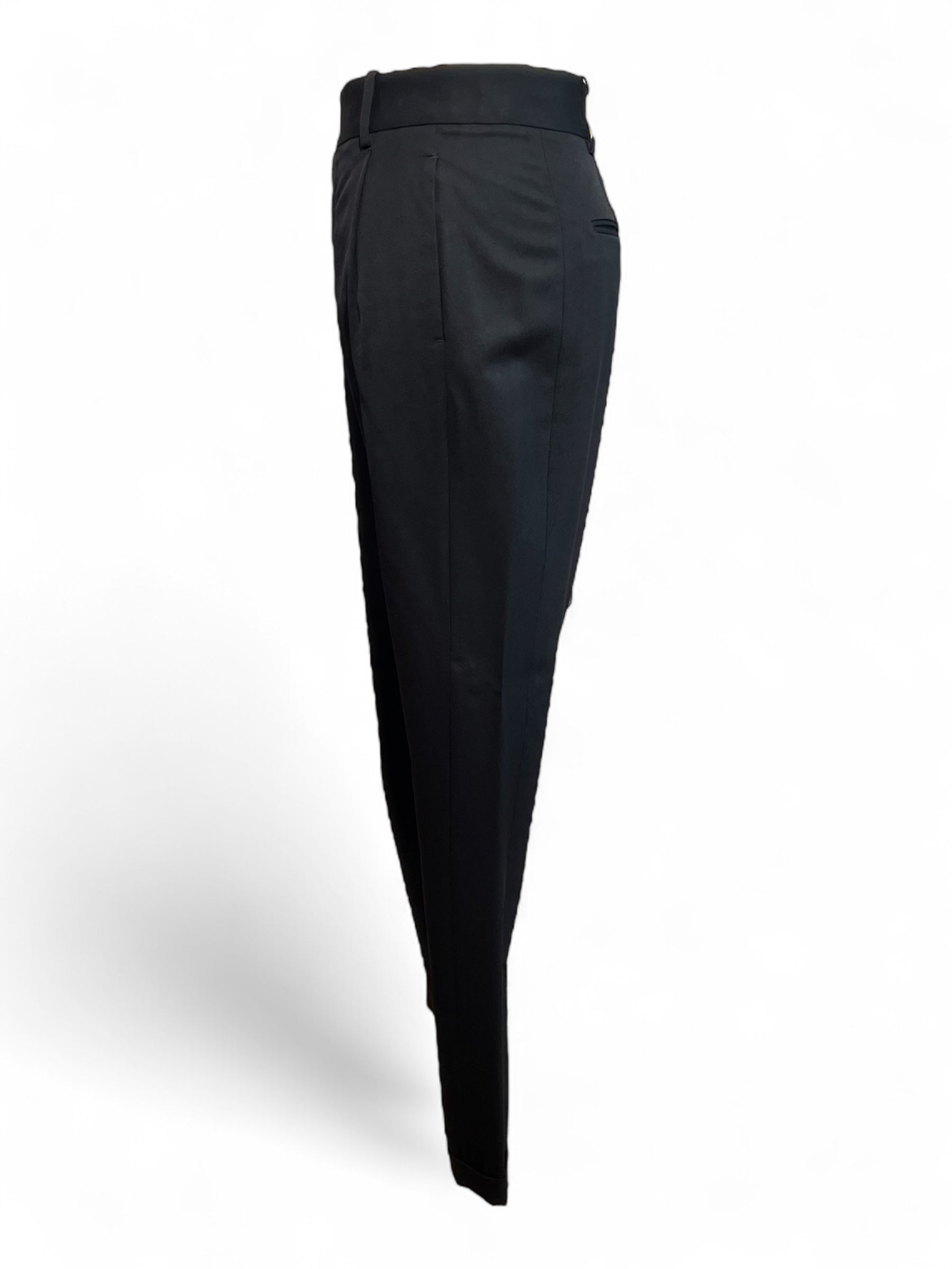 Saint Laurent - Pantaloni dritti neri T42