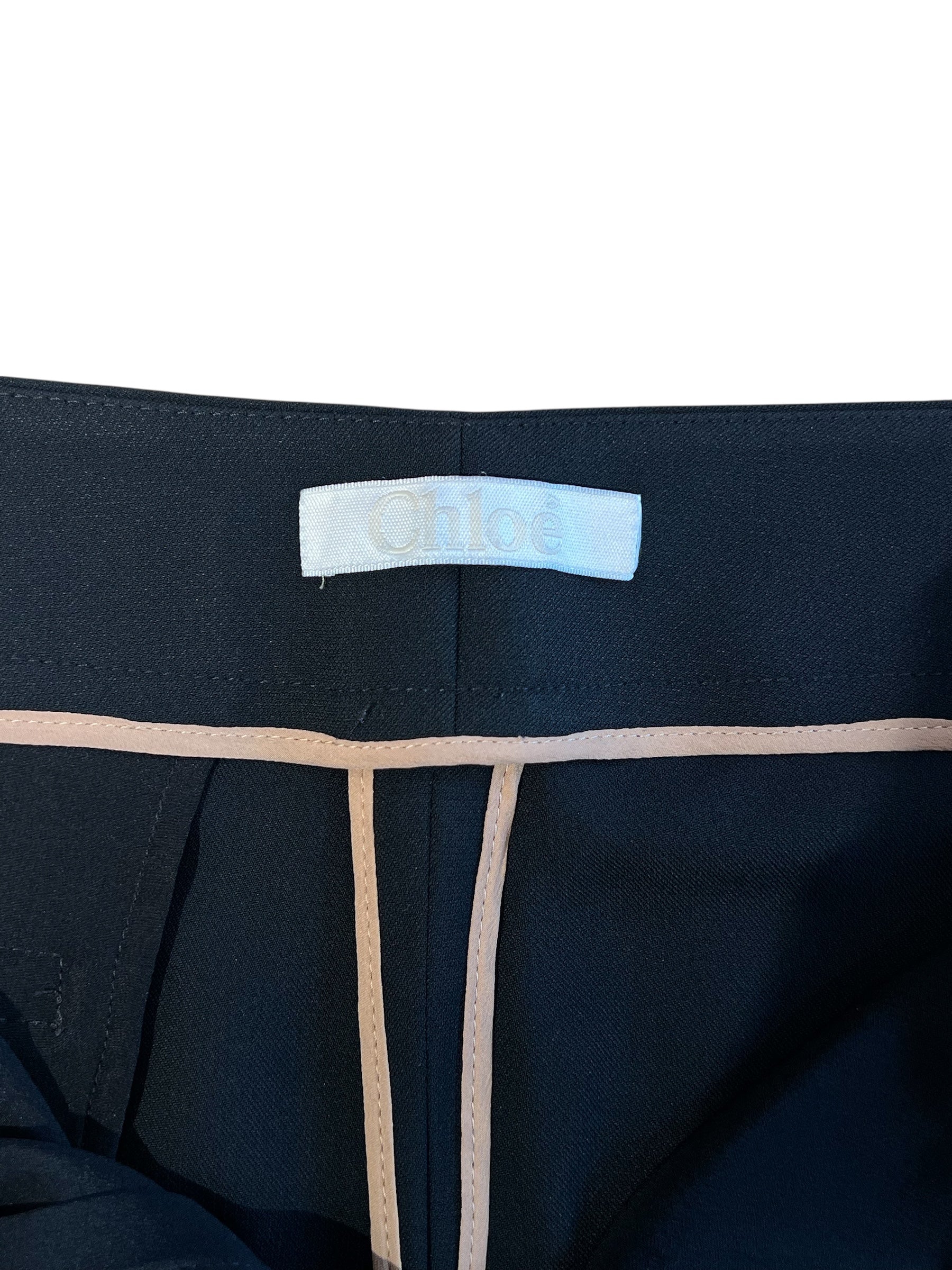 Chloé - Pantalon noir droit T40
