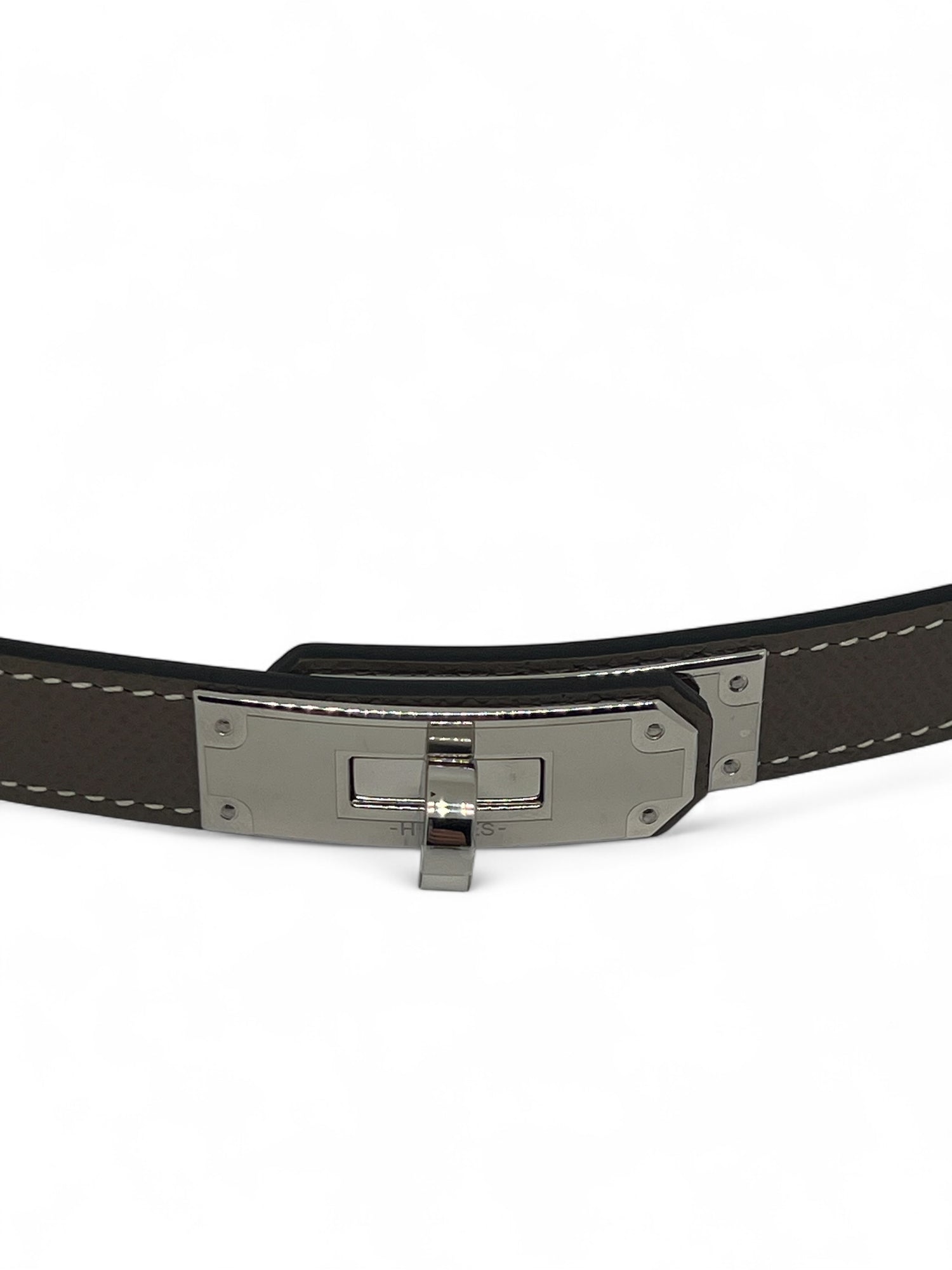 Hermès - Ceinture Kelly Etoupe