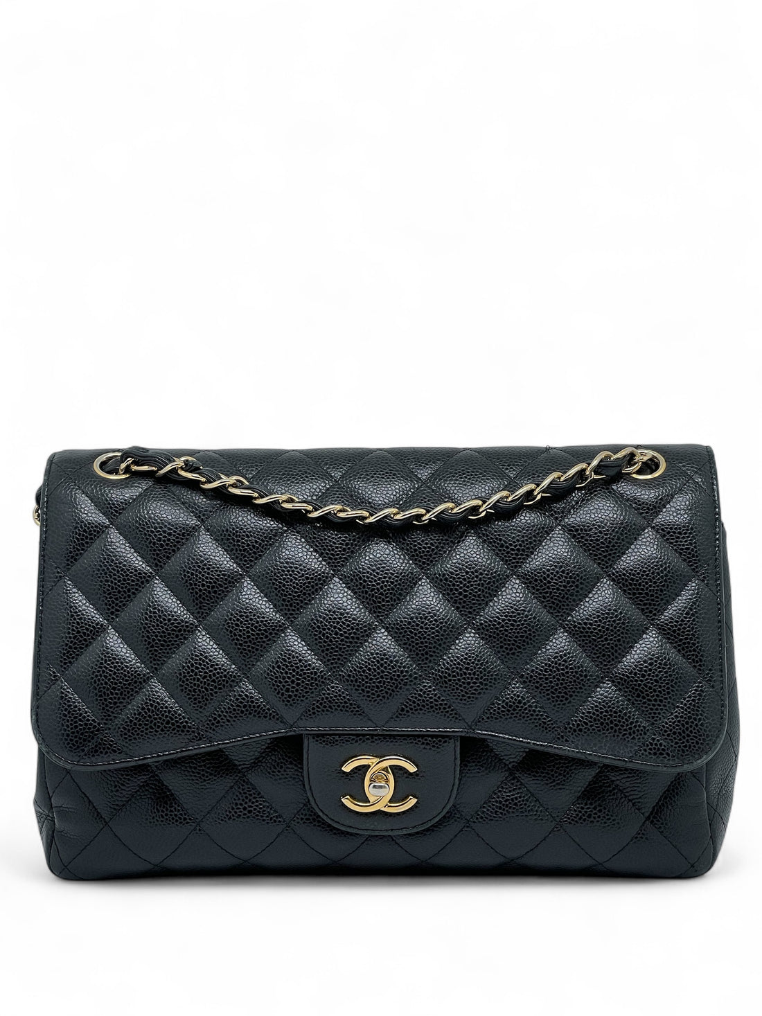 Chanel - Sac Jumbo cuir caviar