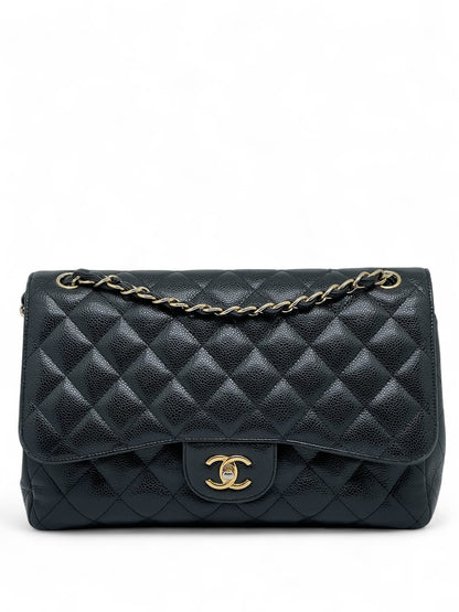 Chanel - Sac Jumbo cuir caviar