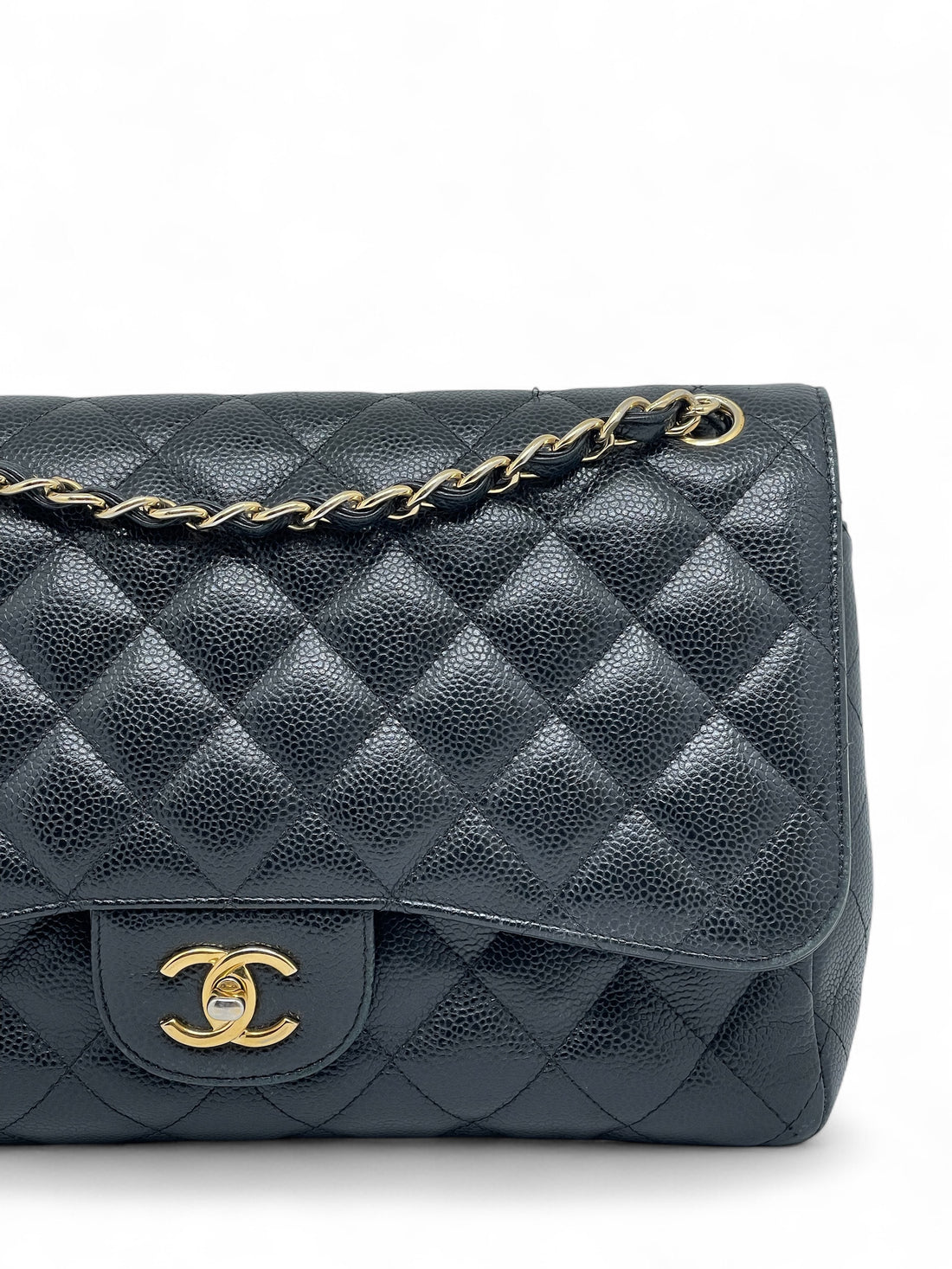 Chanel - Sac Jumbo cuir caviar