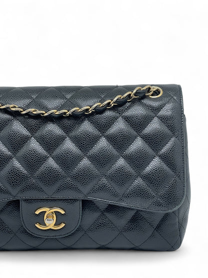 Chanel - Sac Jumbo cuir caviar