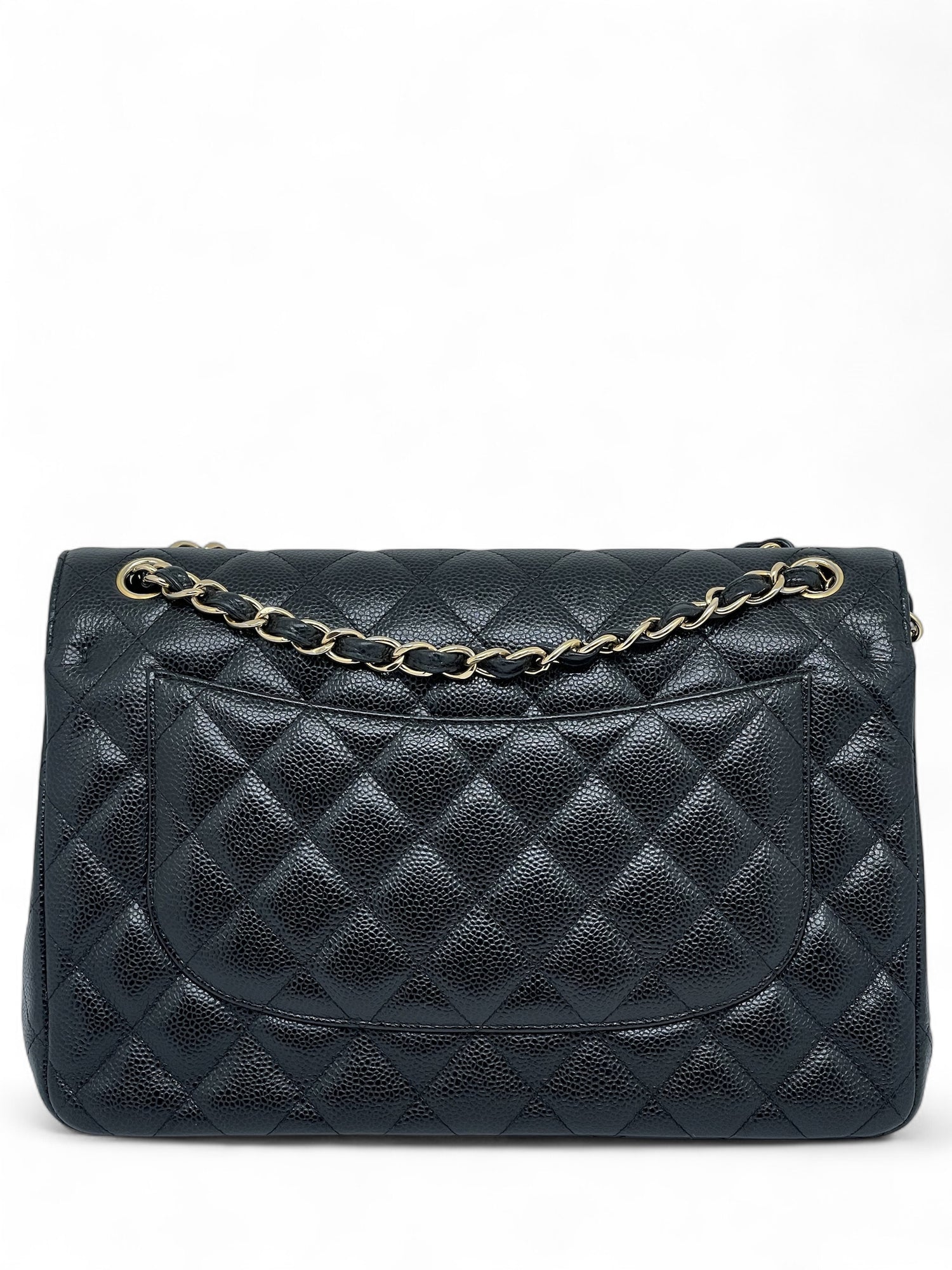 Chanel - Sac Jumbo cuir caviar