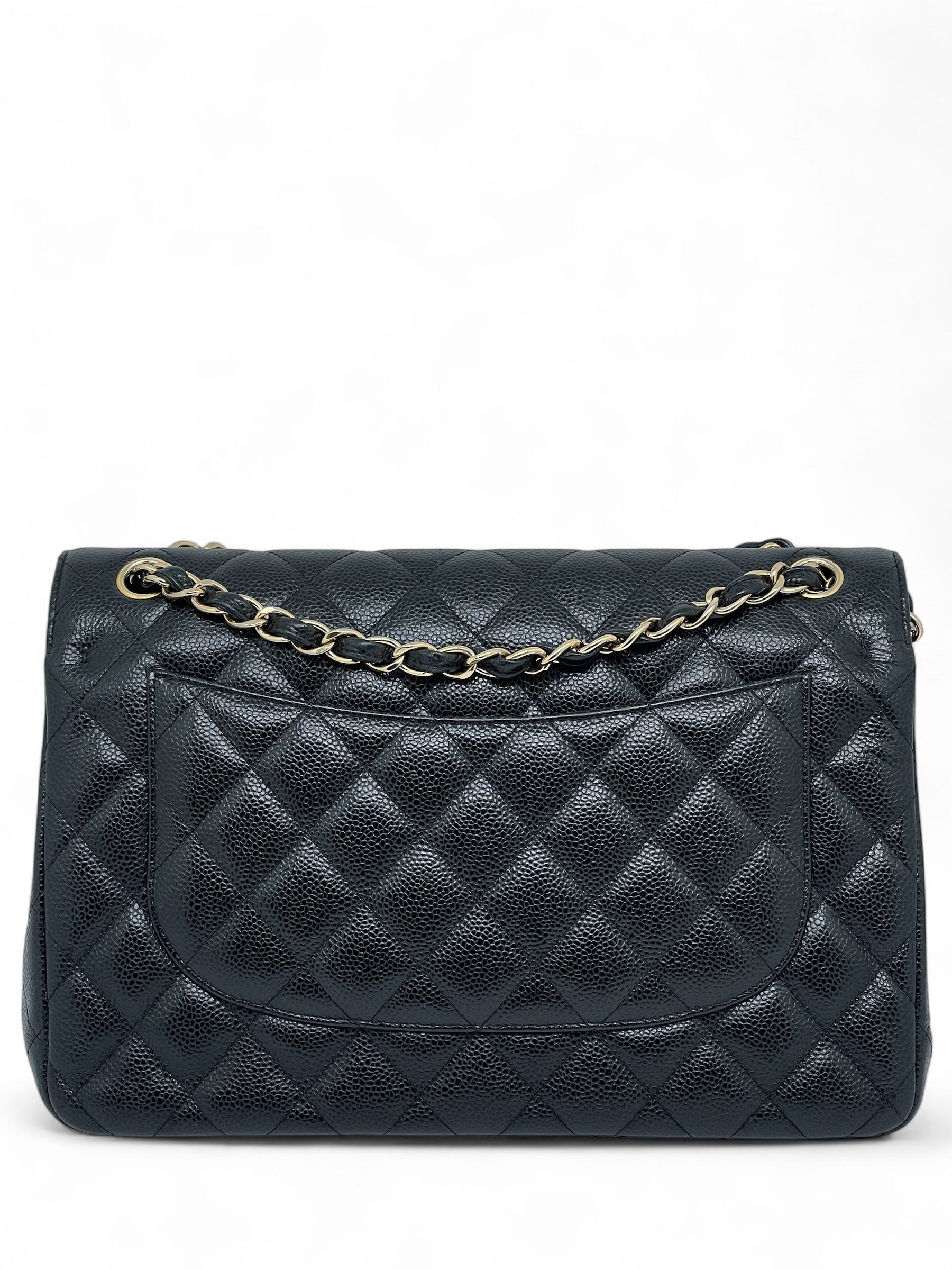 Chanel - Sac Jumbo cuir caviar