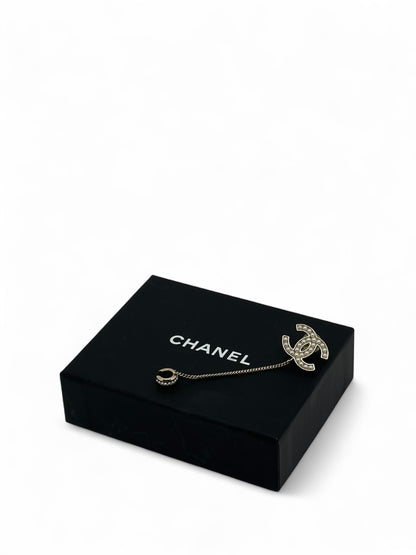 Chanel - Mono boucle Earcuff avec perles