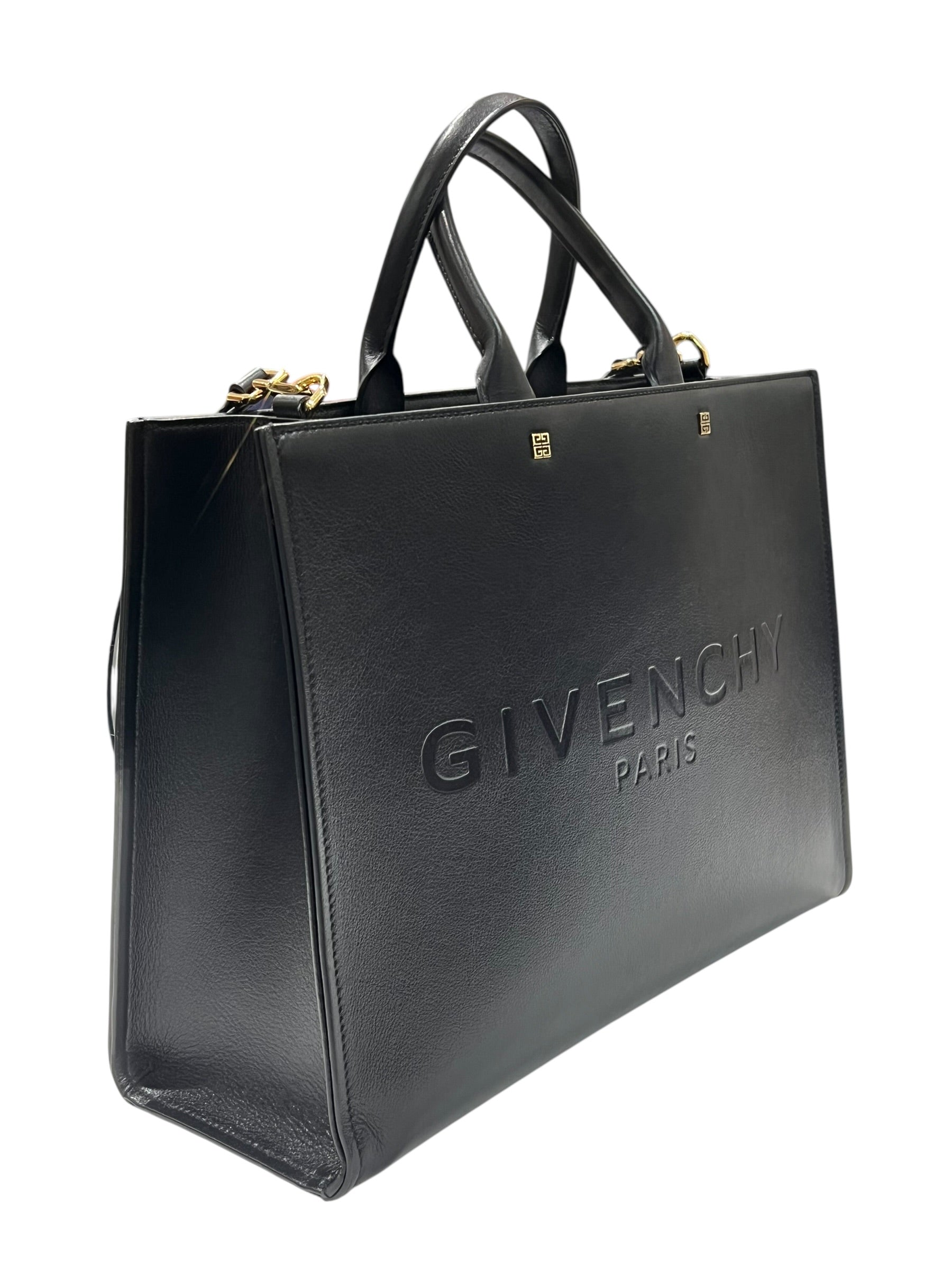 Sac Givenchy Tote Bag Cuir Noir | Les Folies d’Eugénie
