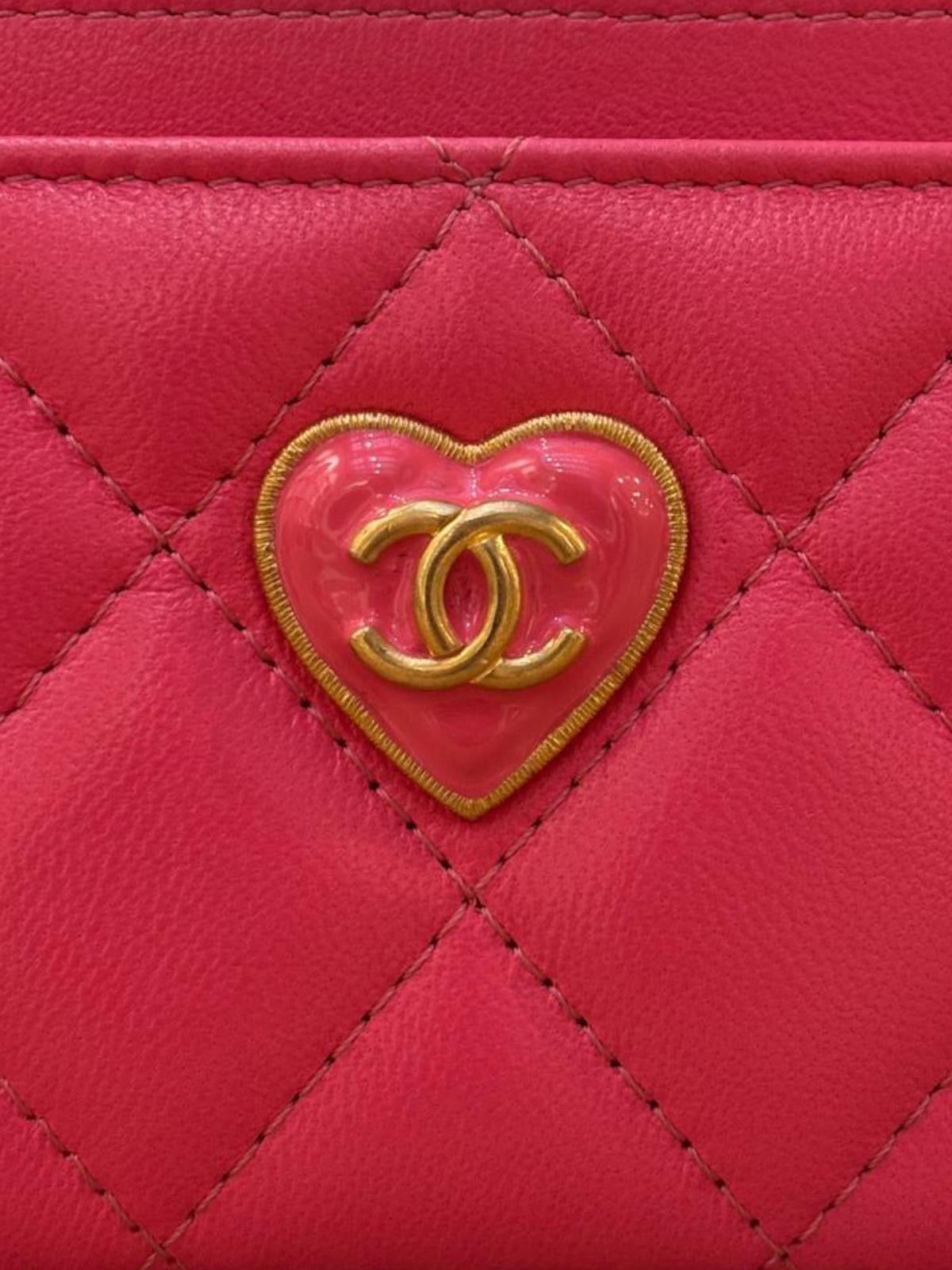 Chanel - Portacarte rosa in edizione limitata