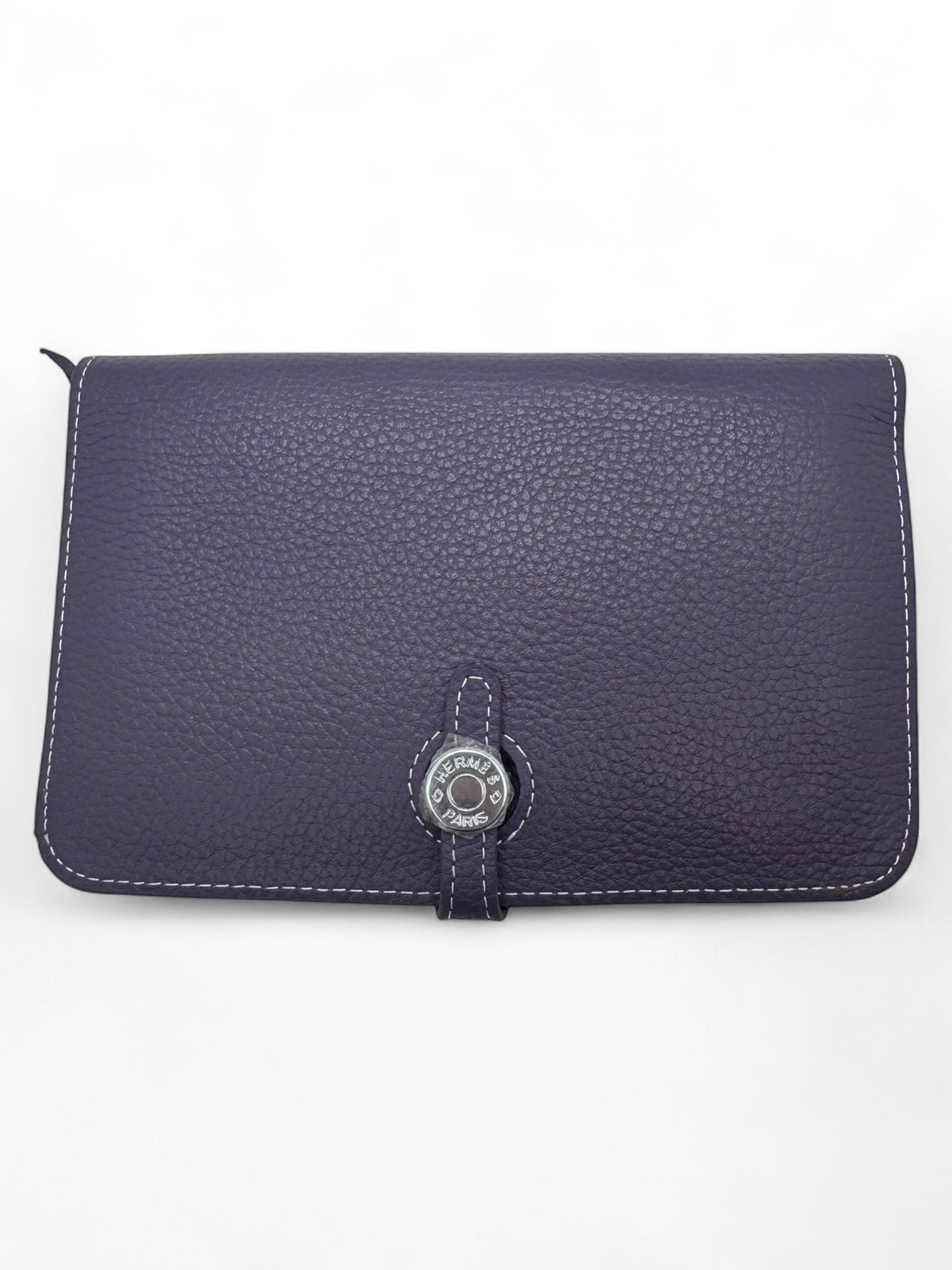 Hermès - Portefeuille en cuir dogon violet