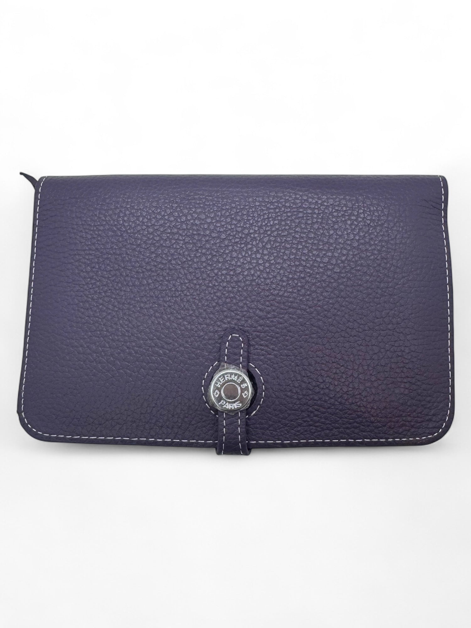 Hermès - Portefeuille en cuir dogon violet