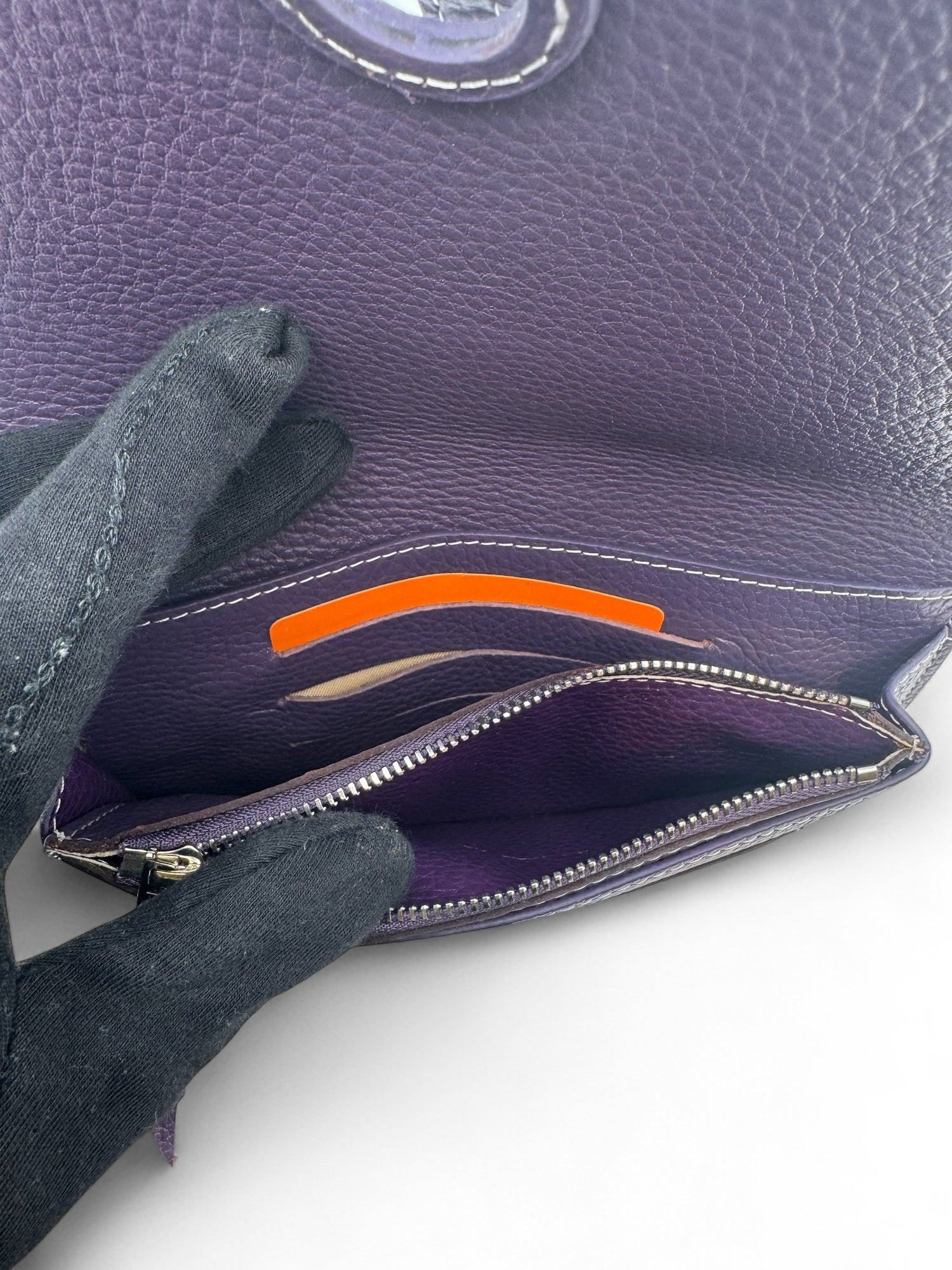 Hermès - Portefeuille en cuir dogon violet