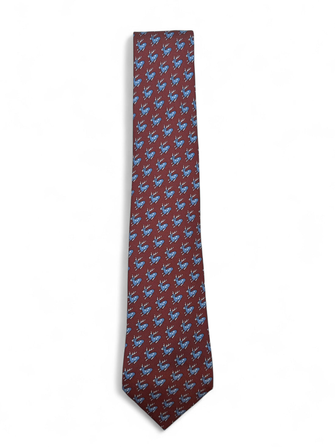 Hermès - Cravate bordeaux