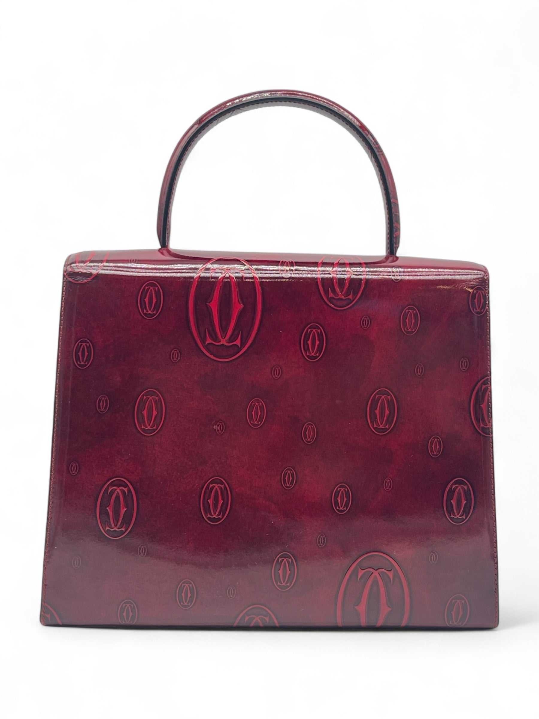 Cartier - Sac à main rouge bordeaux