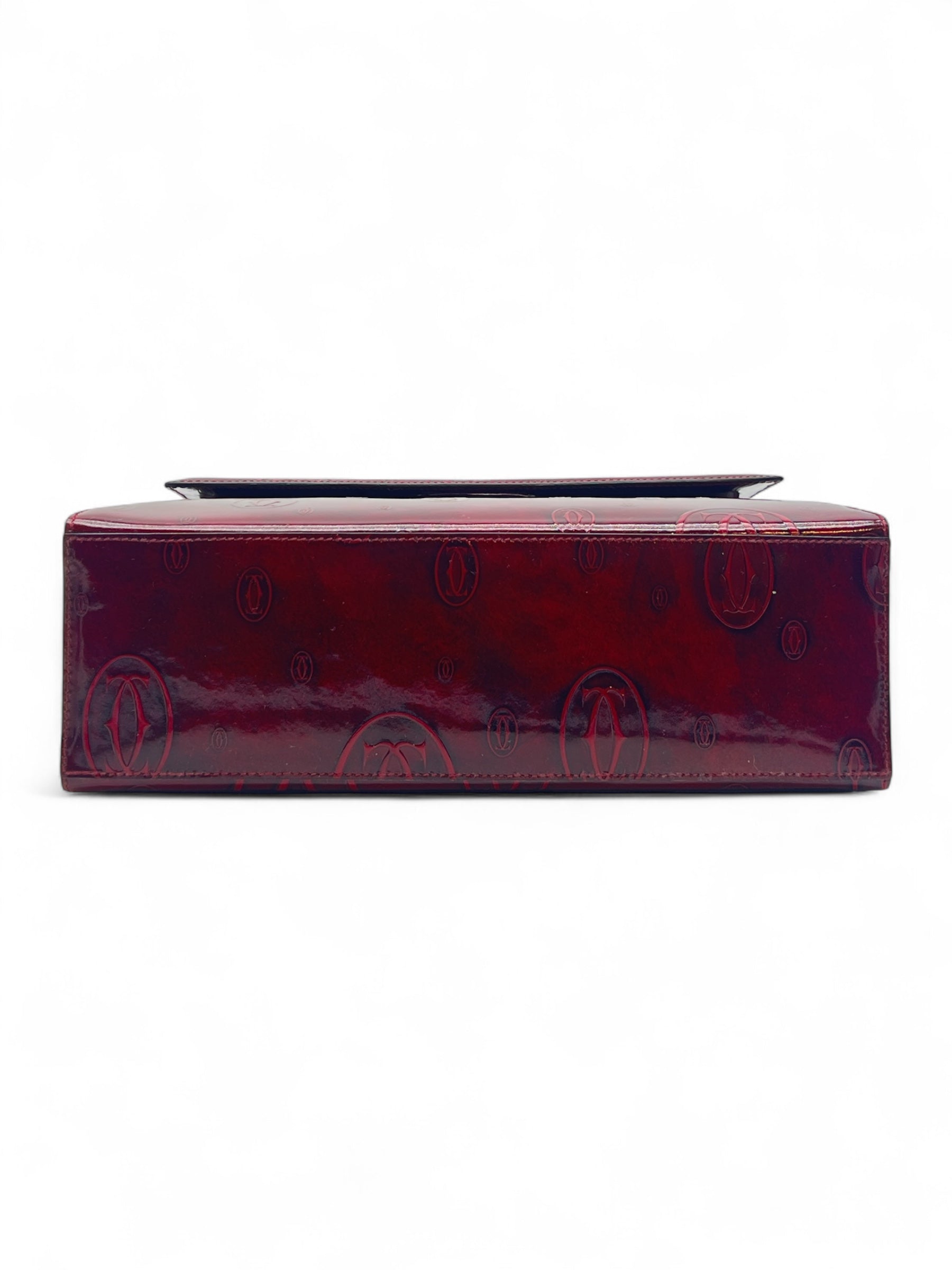 Cartier - Sac à main rouge bordeaux