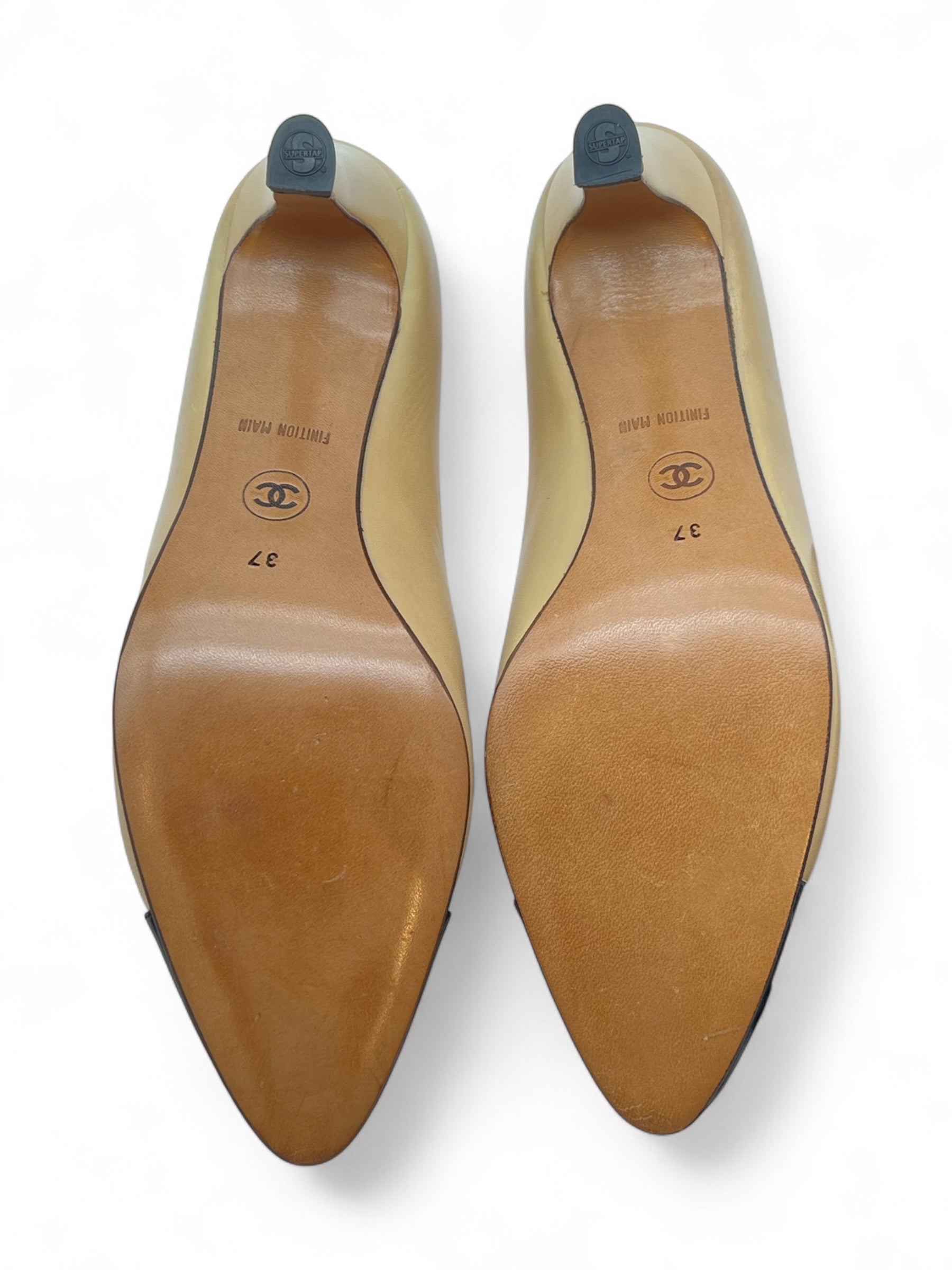 Chanel - Escarpins bicolores T37